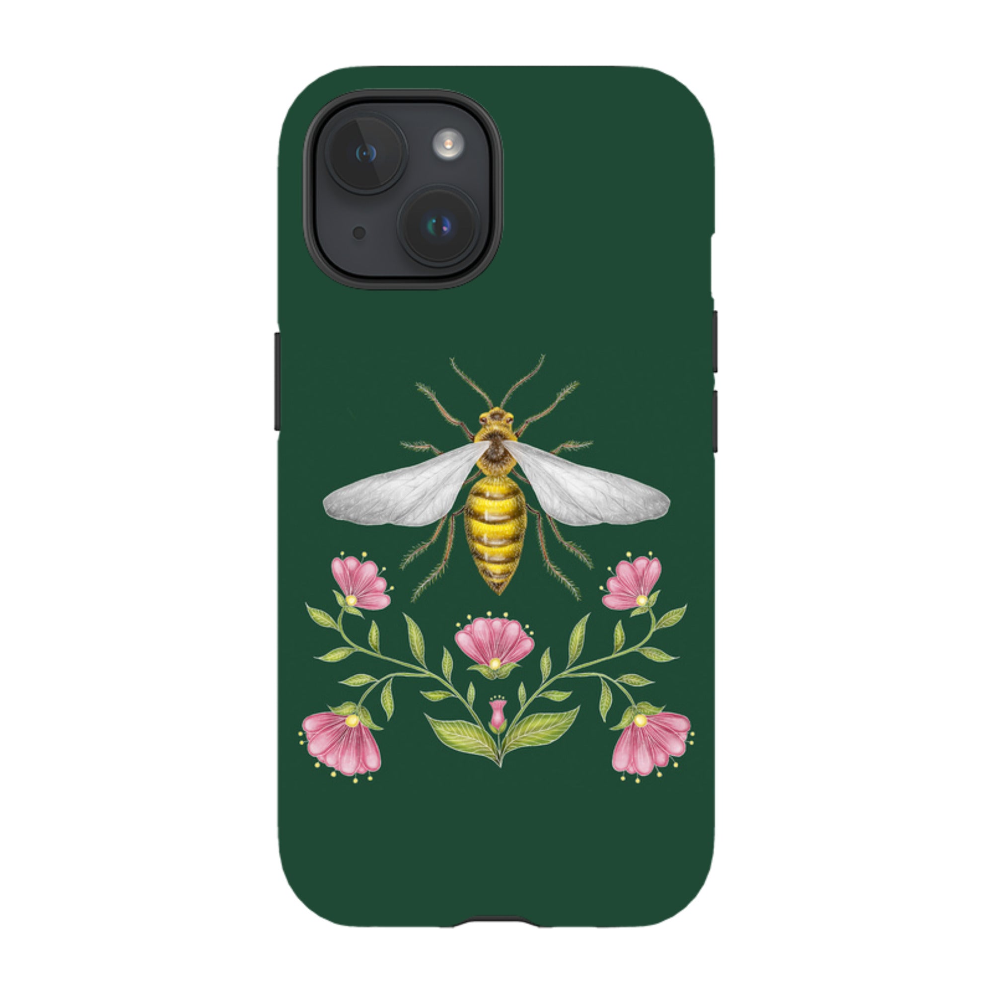iPhone MagSafe Tough Case - Wings Of Freedom Emerald By Catherine Rowe