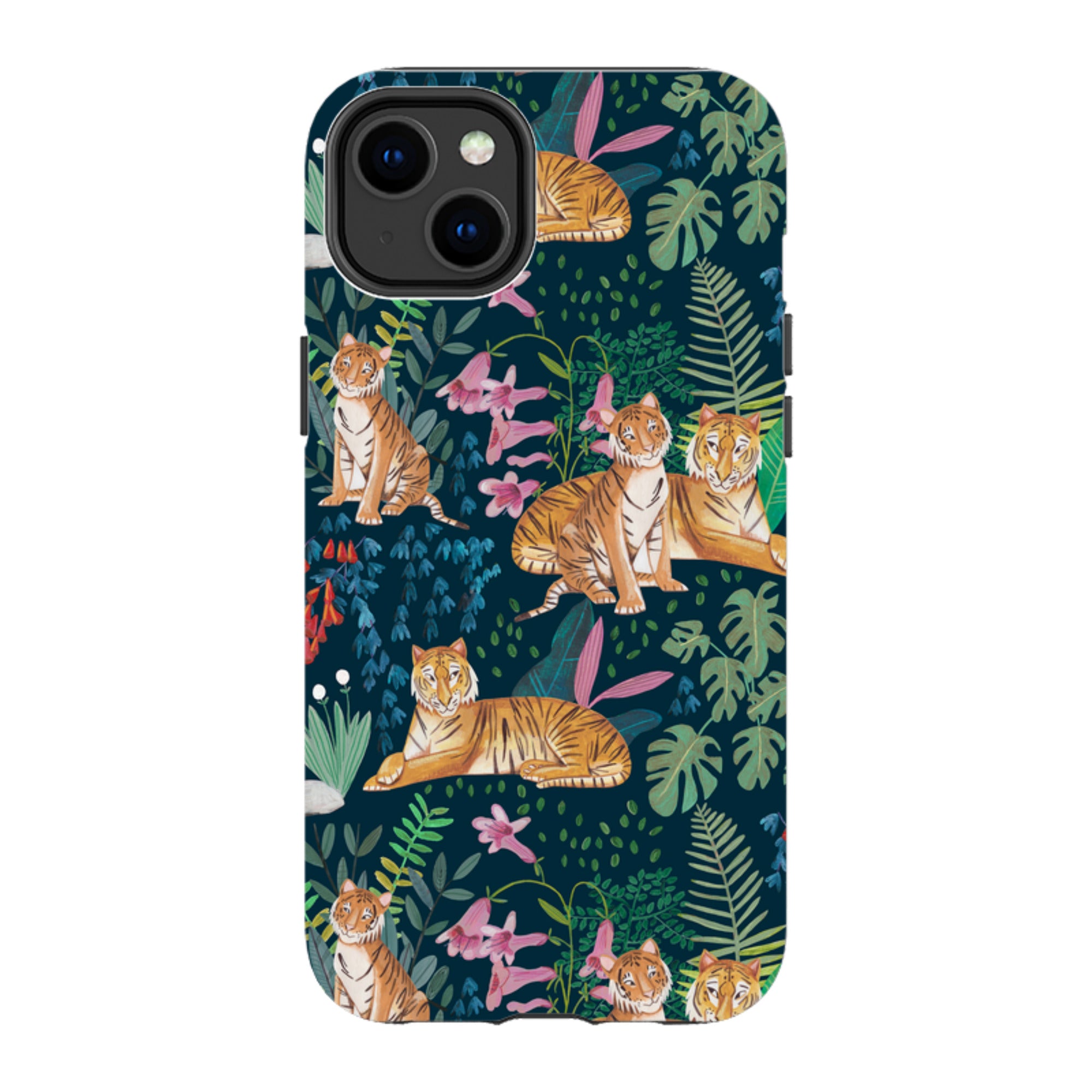 iPhone MagSafe Tough Case -  Tiger Pattern By Caroline Bonne Muller