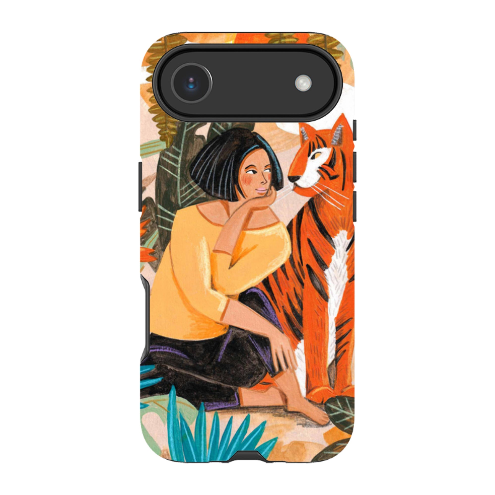 iPhone Tough Case - Hello Tiger By Caroline Bonne Muller
