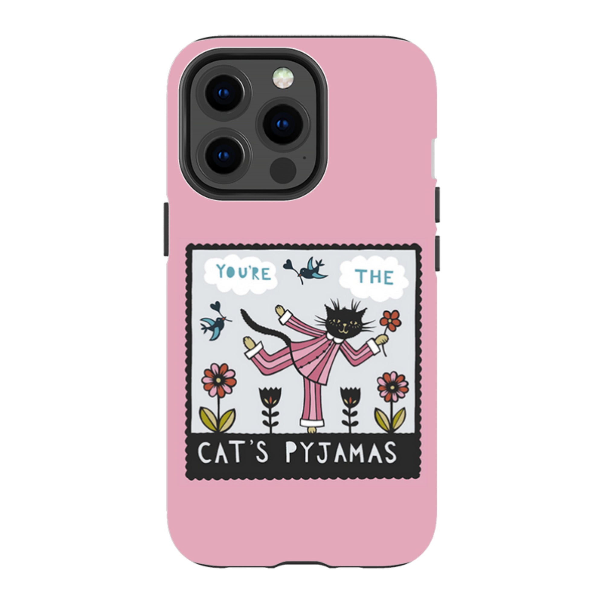 iPhone MagSafe Tough Case -  Cats Pyjamas Pink By Suzy Taylor