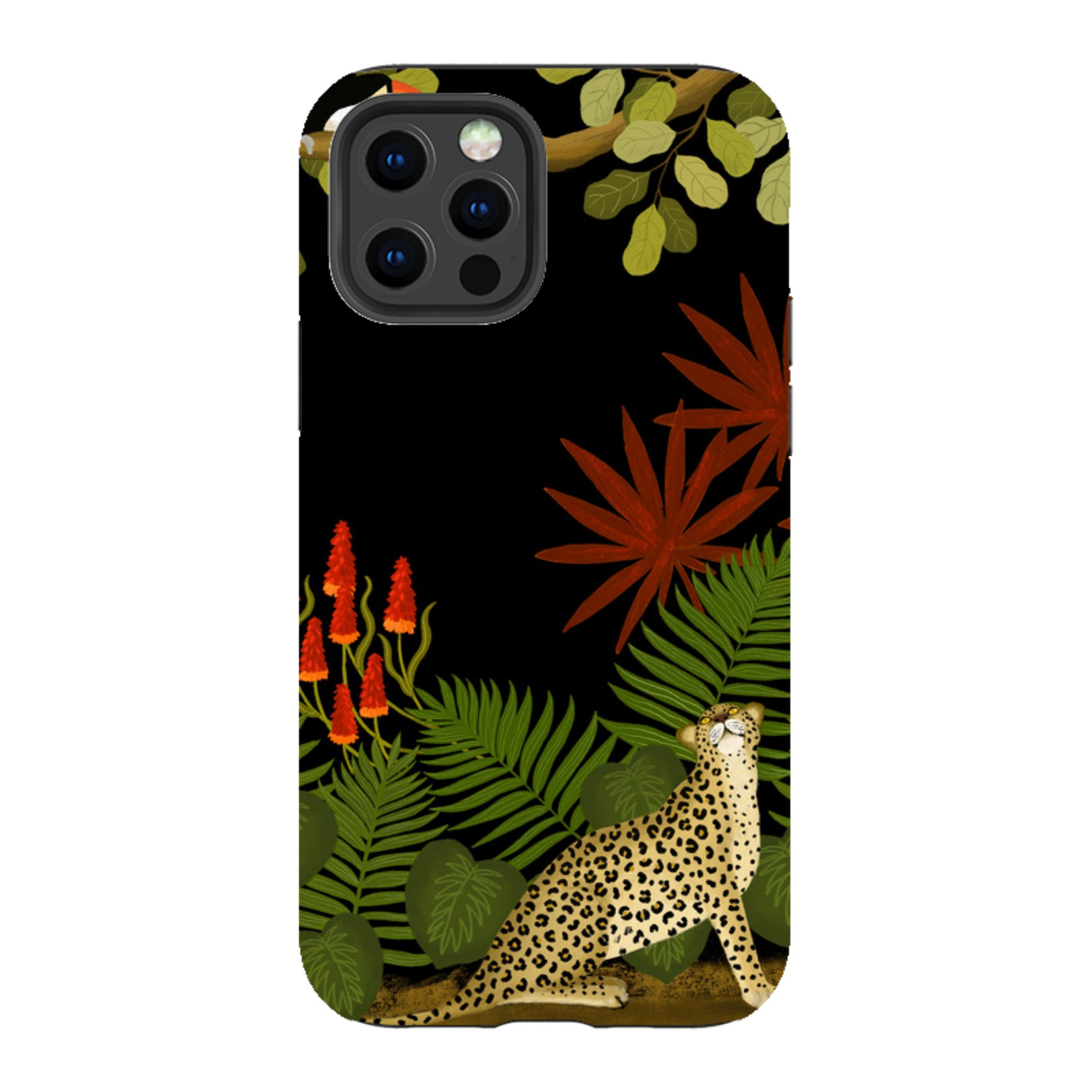 iPhone Tough Case - Toucan Leopard By Bex Parkin