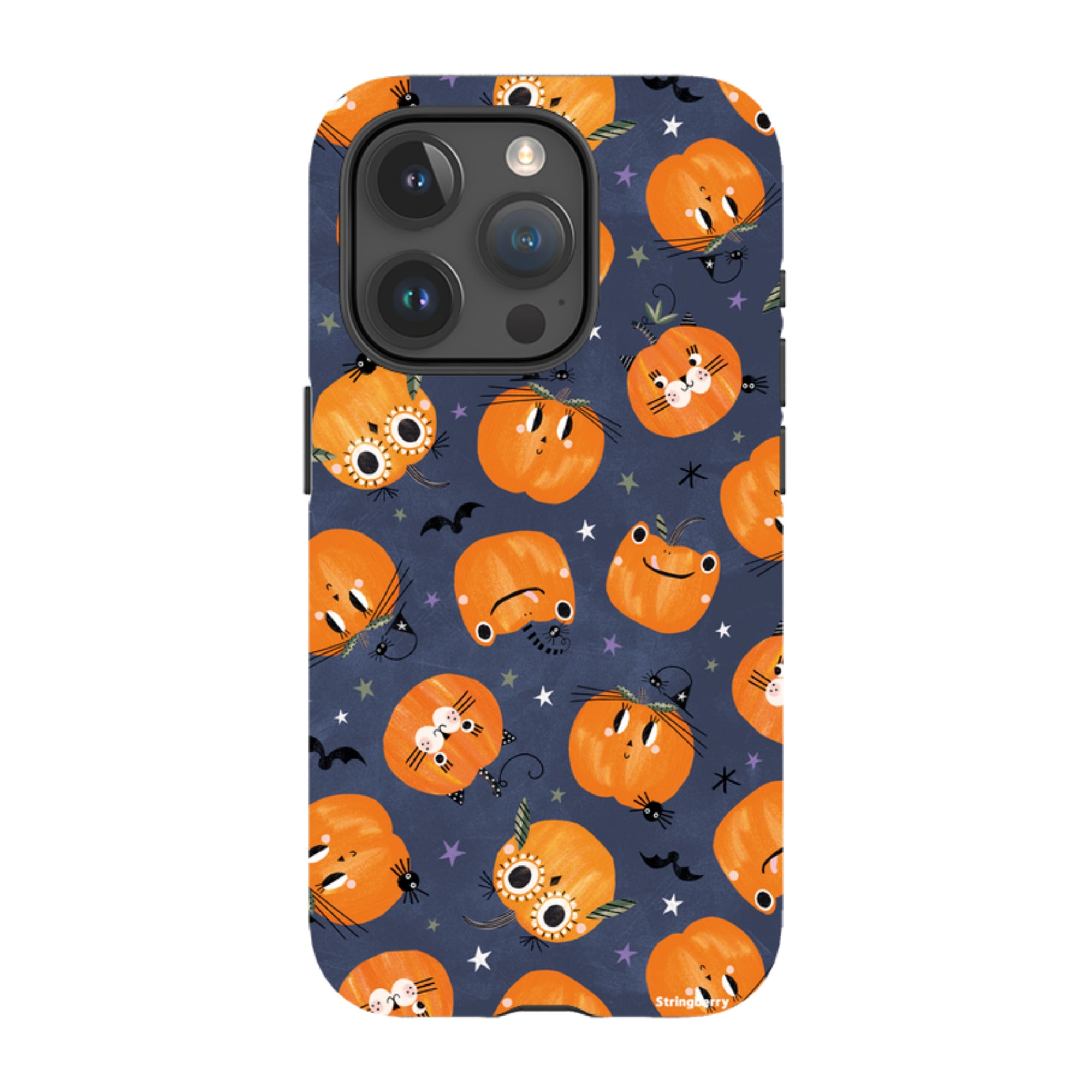 iPhone Tough Case - Halloween Pumpkin Dark By Ali Brookes