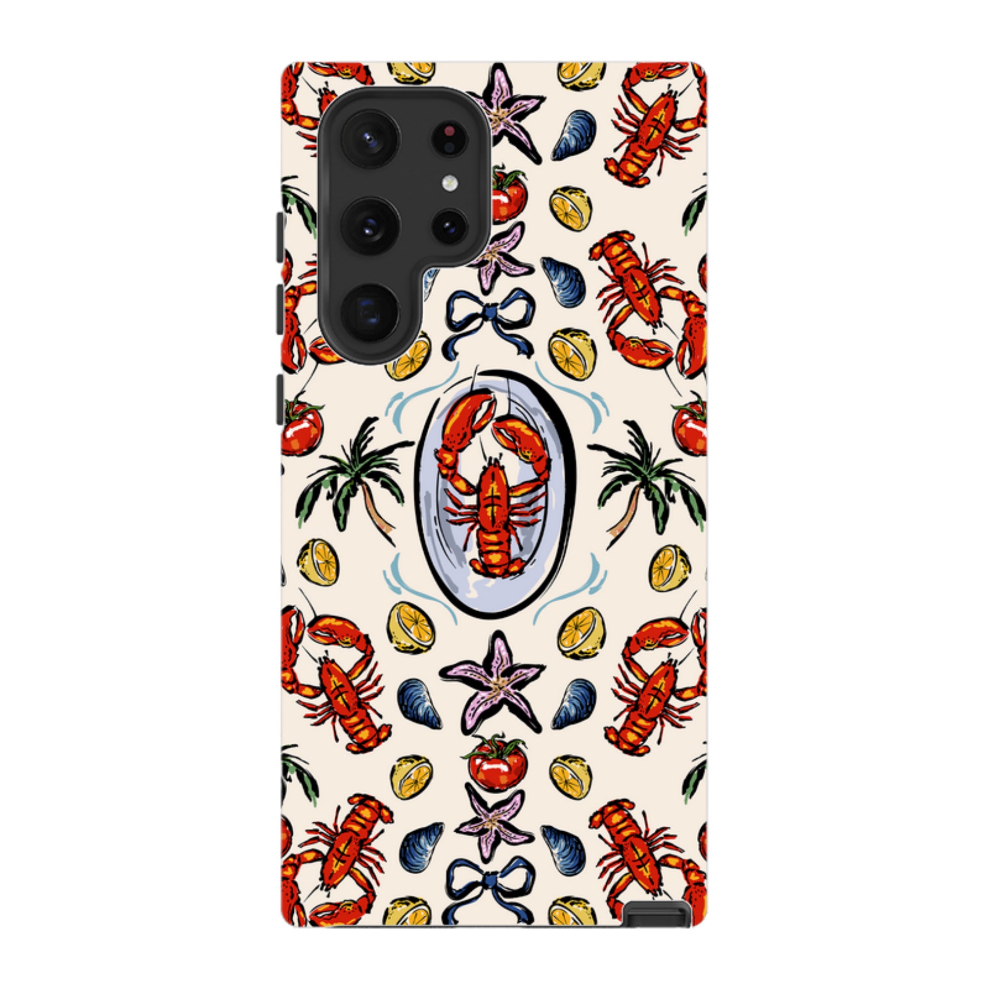 Samsung Tough Case - Seafood and palm trees