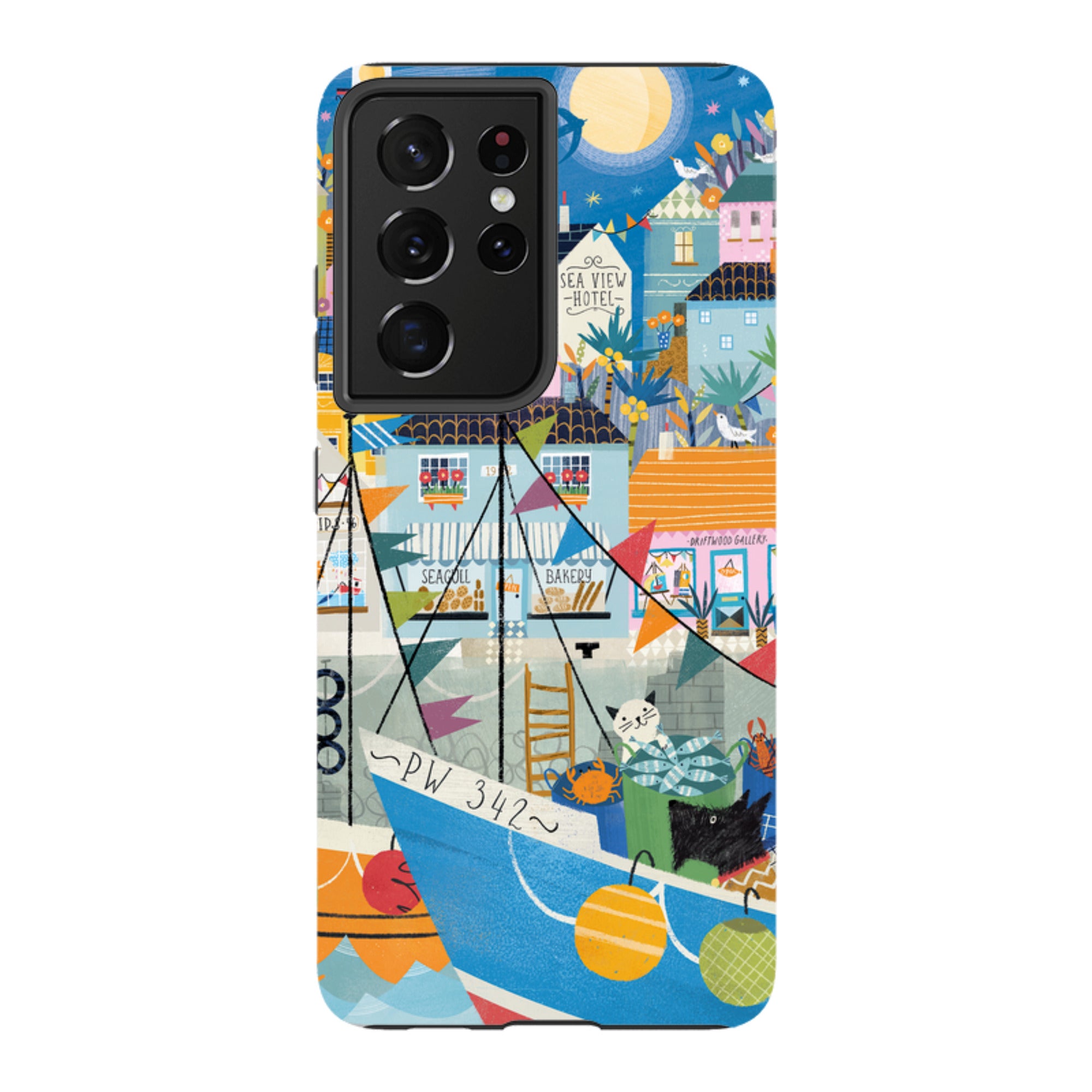 Samsung Tough  Case - Night Harbour 1 By Ali Brookes