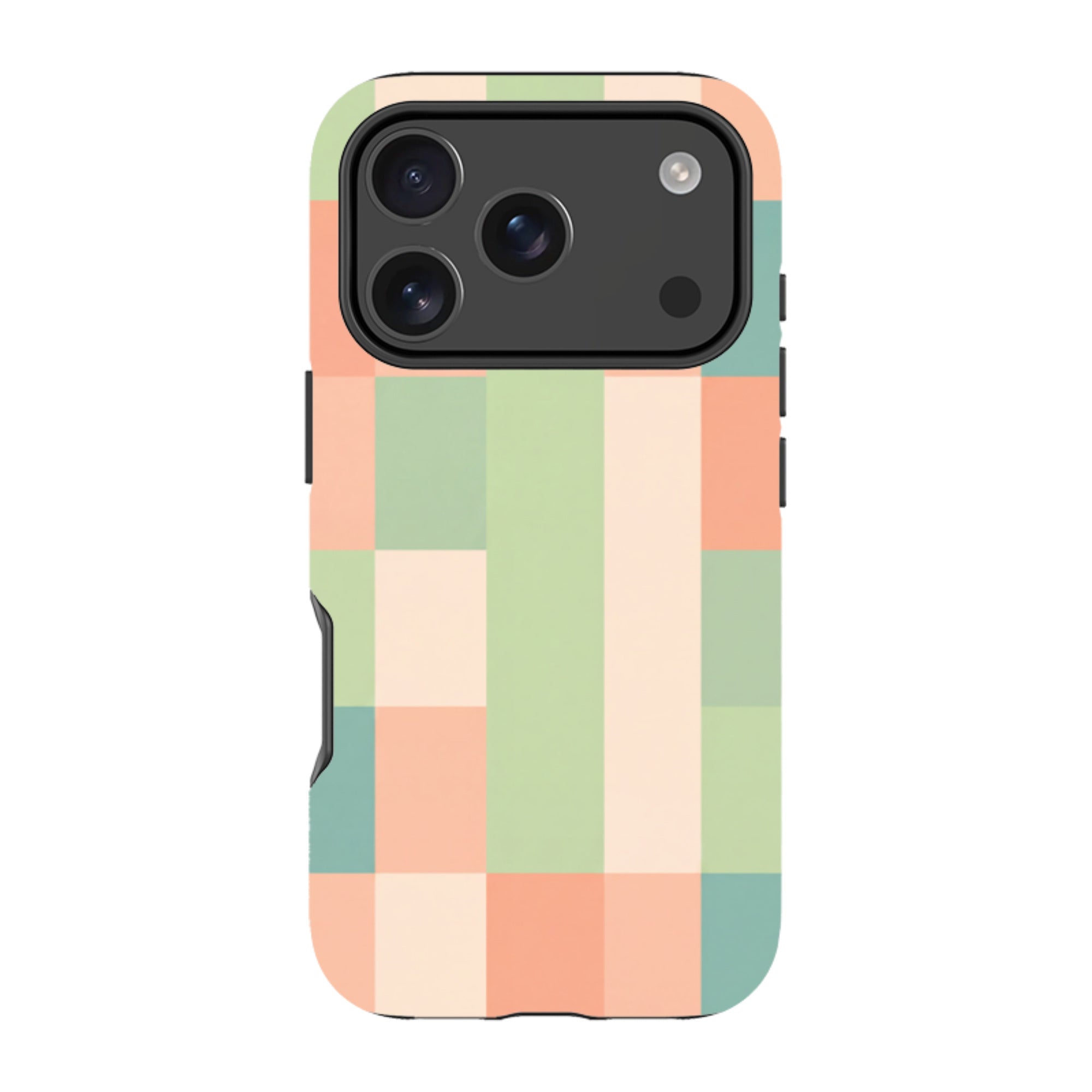 iPhone Tough Case - Pastel Gingham