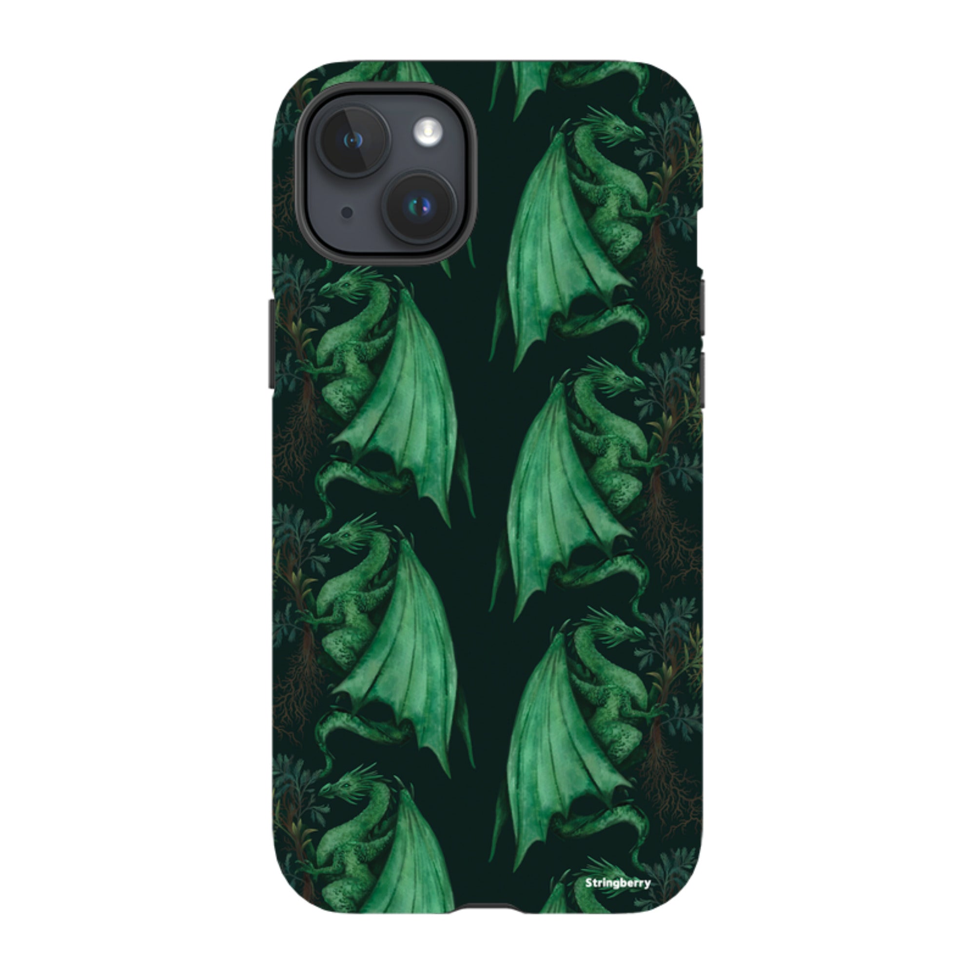 iPhone MagSafe Tough Case -  Arbor Dragon Pattern By Anna Stead