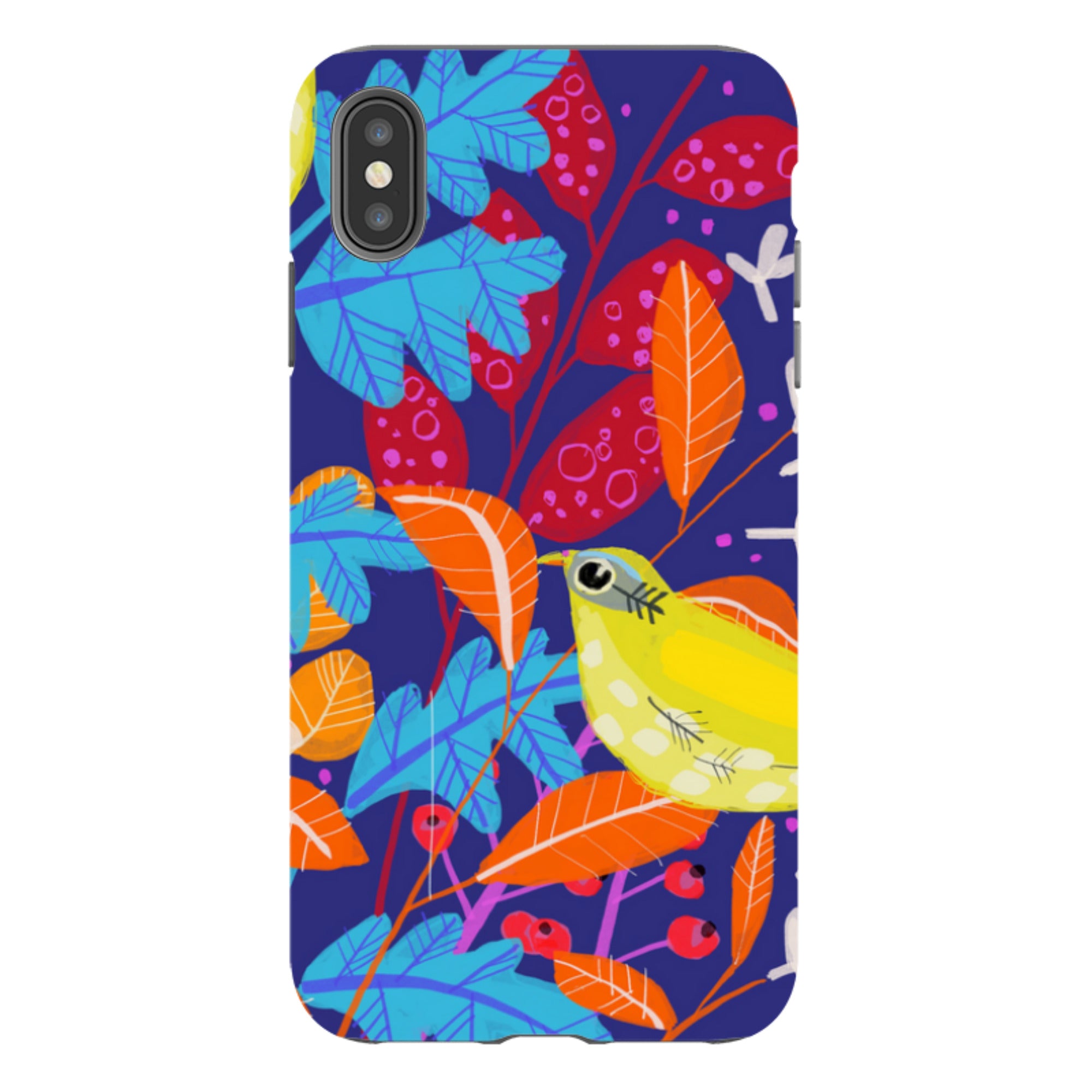 iPhone Tough Case - Yellow Bird By Claire West