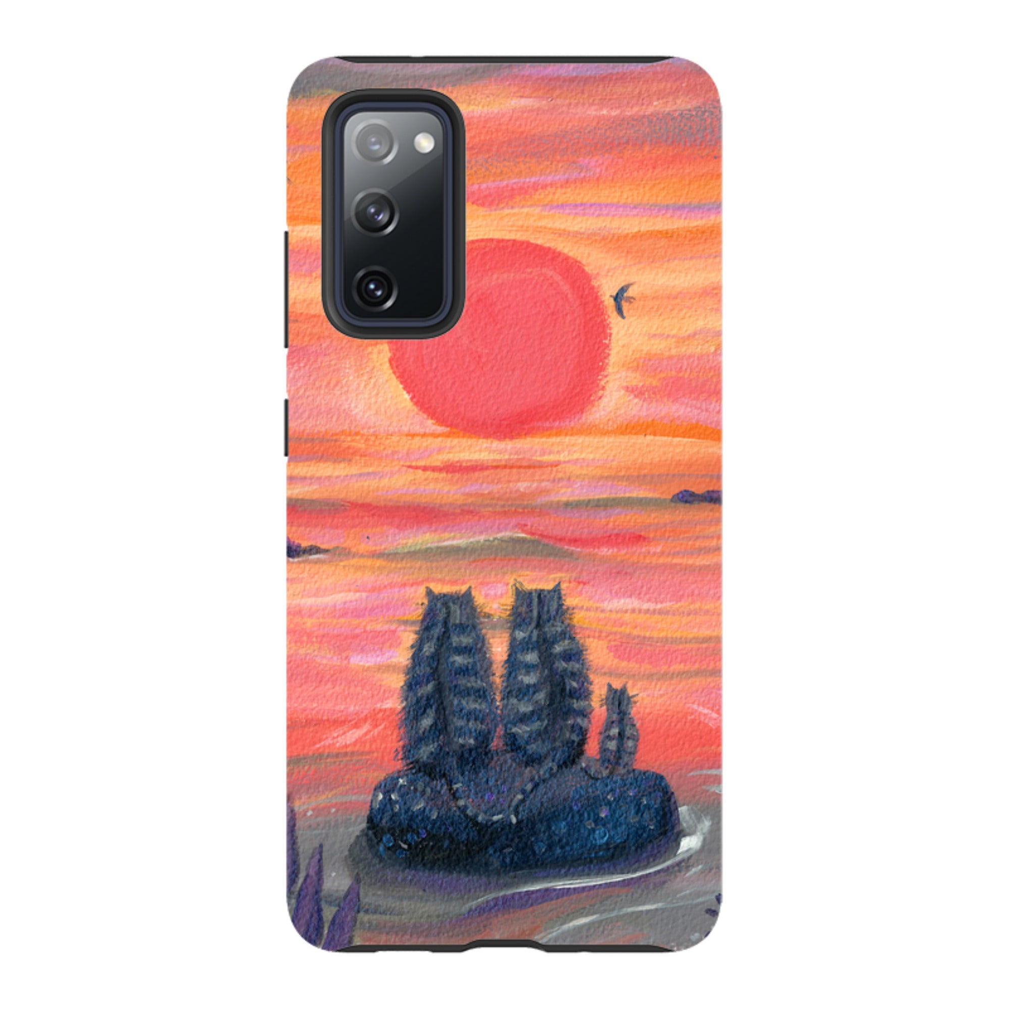 Samsung Tough Case - Sunset Cats By Mary Stubberfield