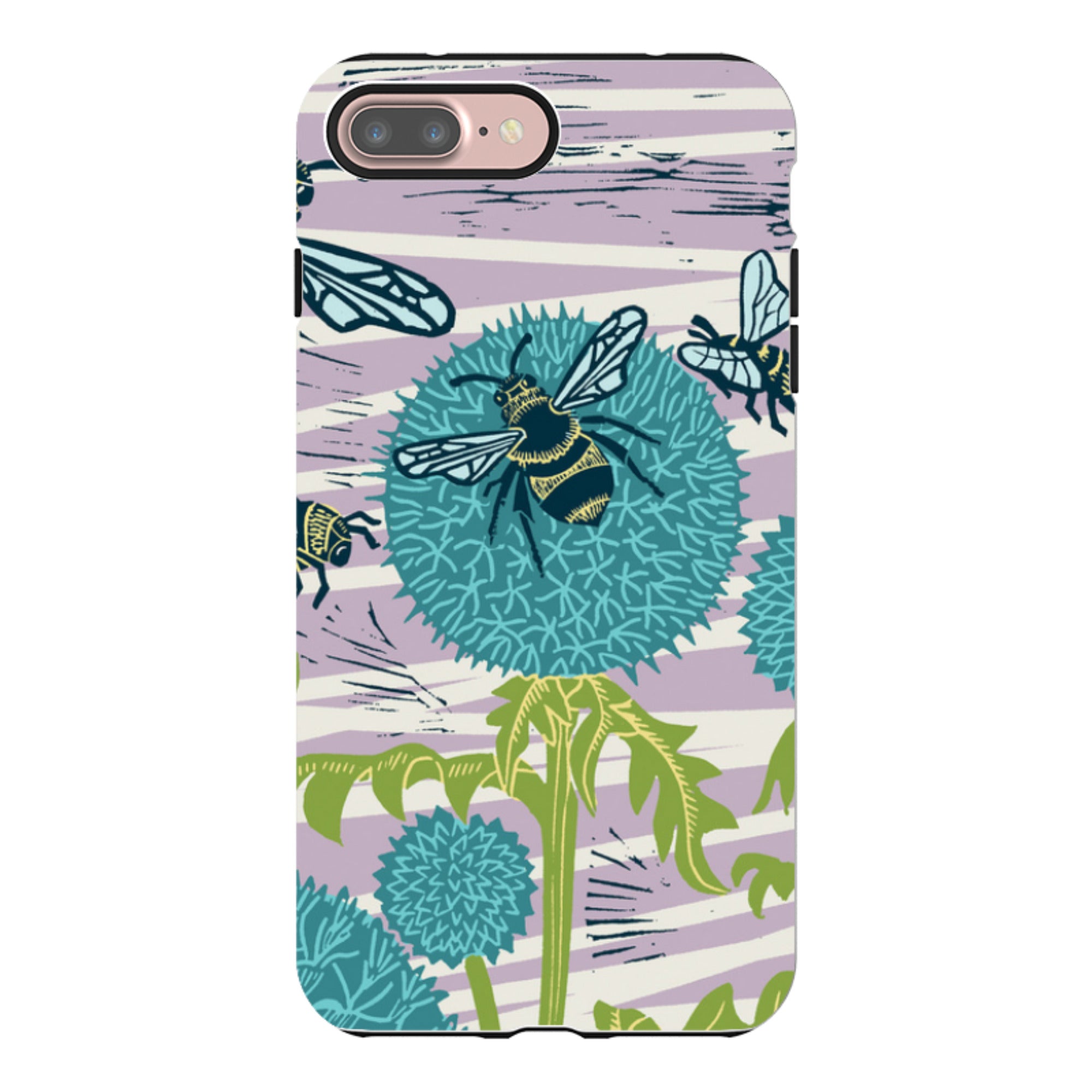 iPhone Tough Case - Pollinating Bees By Kate Heiss