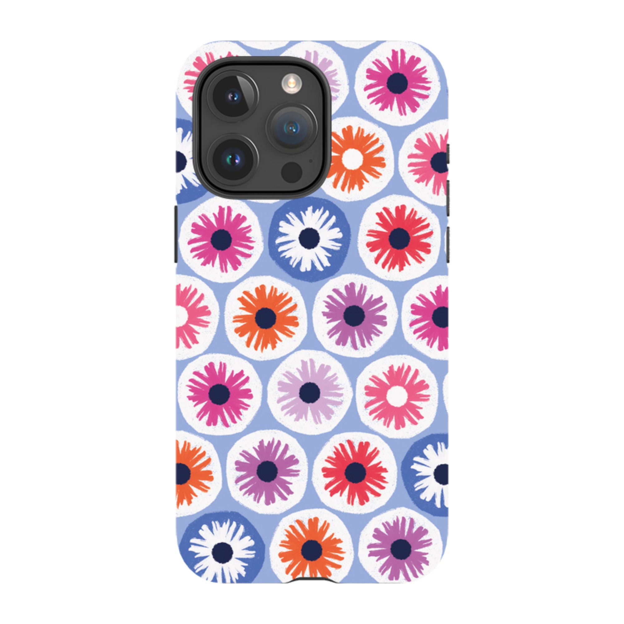 iPhone MagSafe Tough Case -  Penny Flowers Light Blue By Ali Brookes