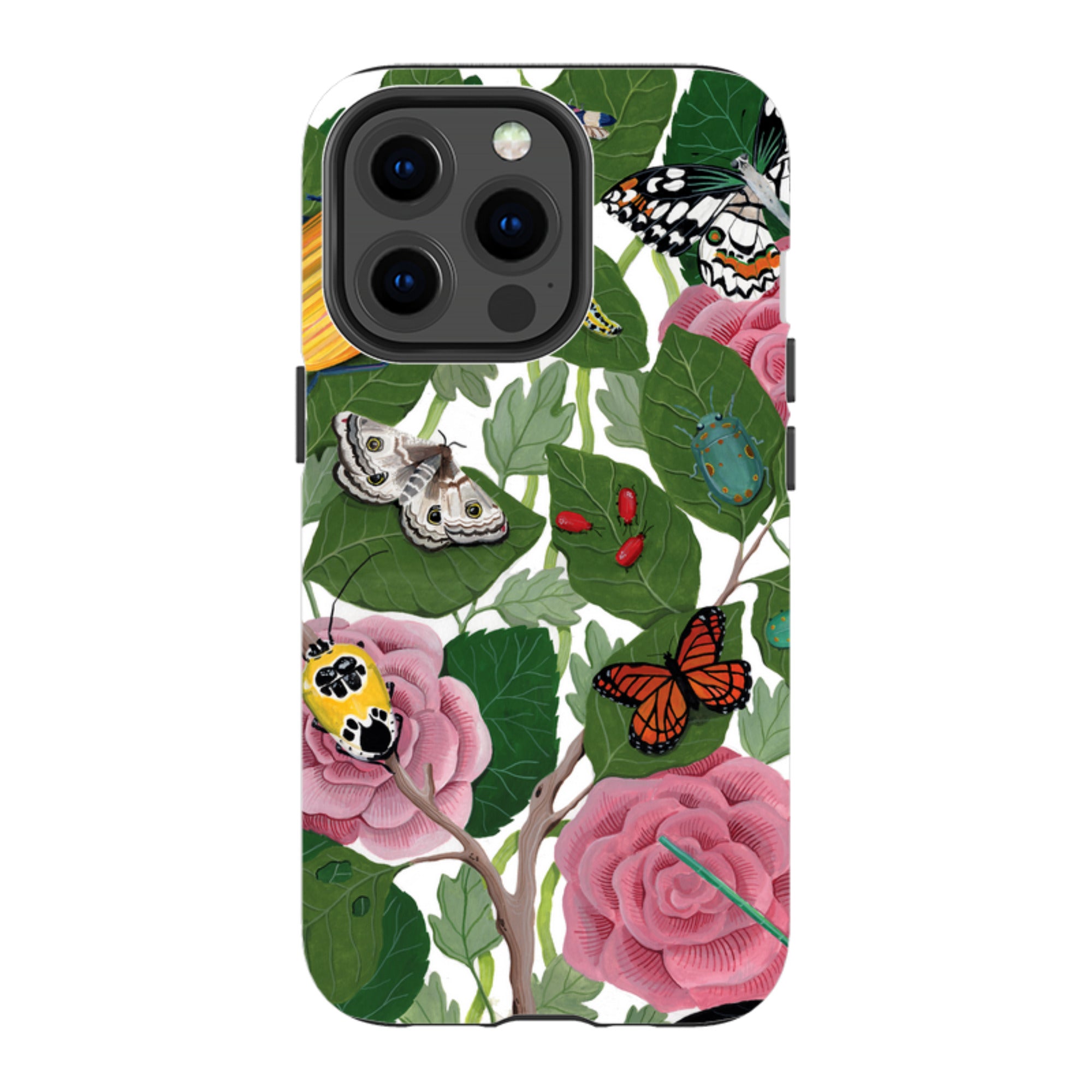 iPhone Tough Case - Butterflies And Beatles By Bex Parkin