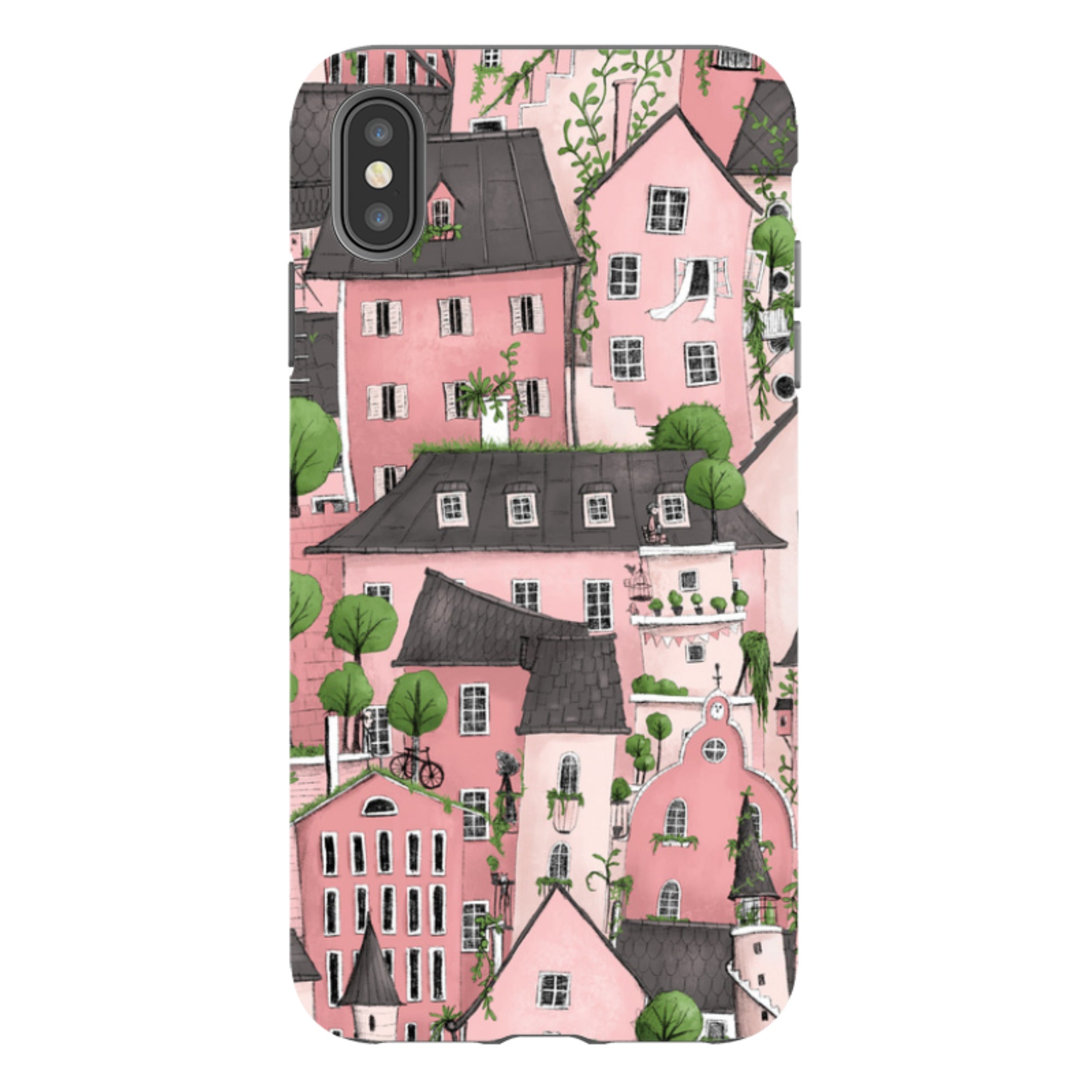 iPhone Tough Case - Pink City By Maja Lindberg