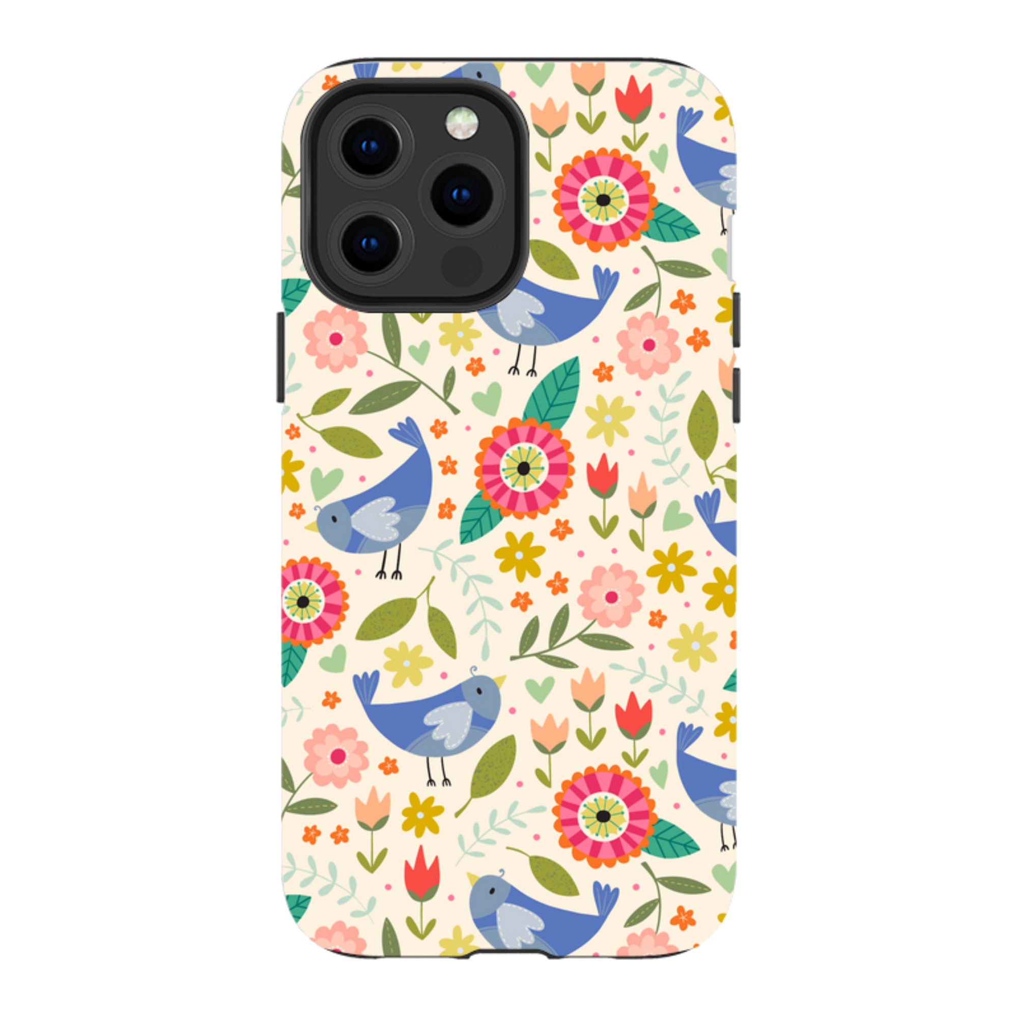 iPhone Tough Case - Bird Pattern I By Suzy Taylor