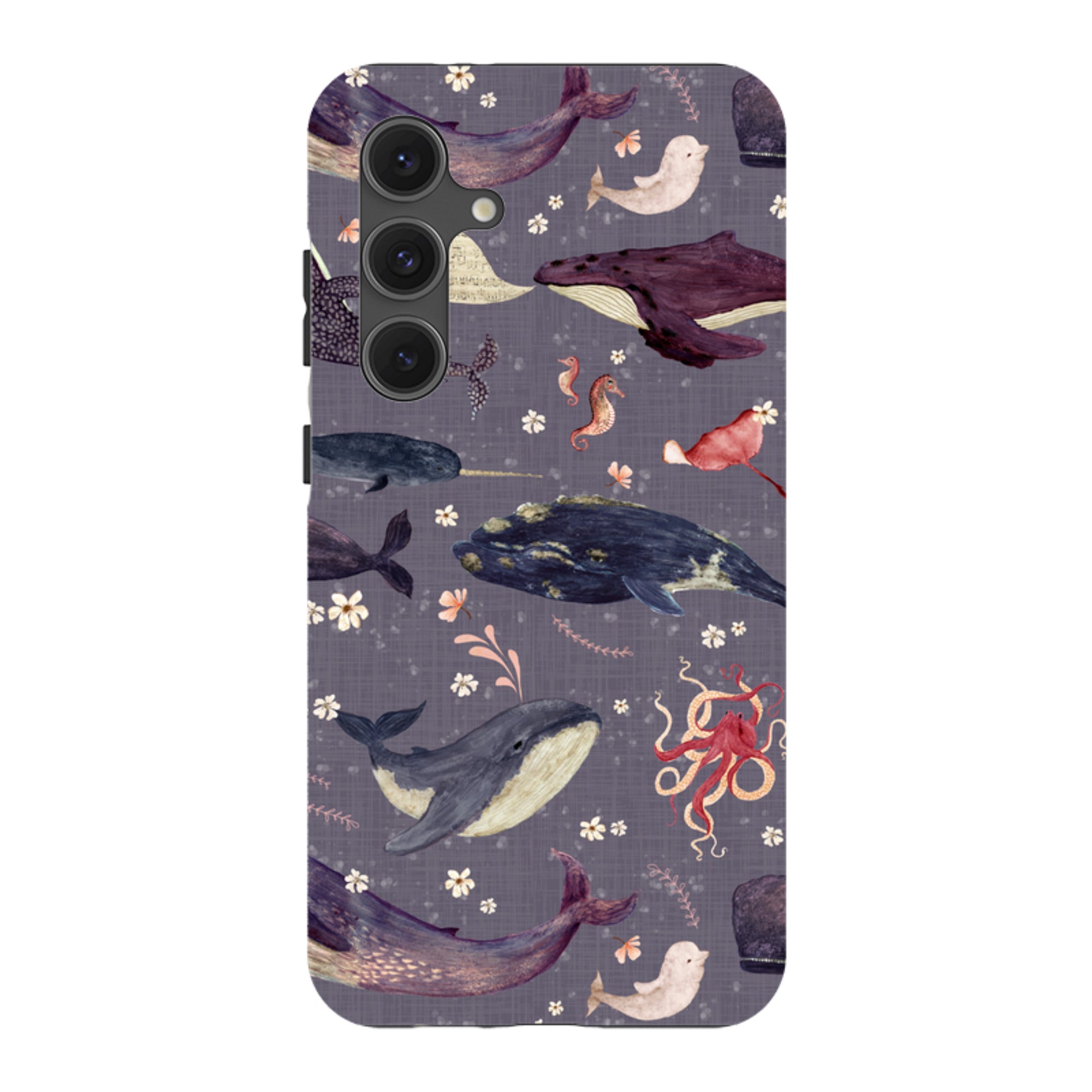 Samsung Tough Case - Whale Song Lavender By Katherine Quinn