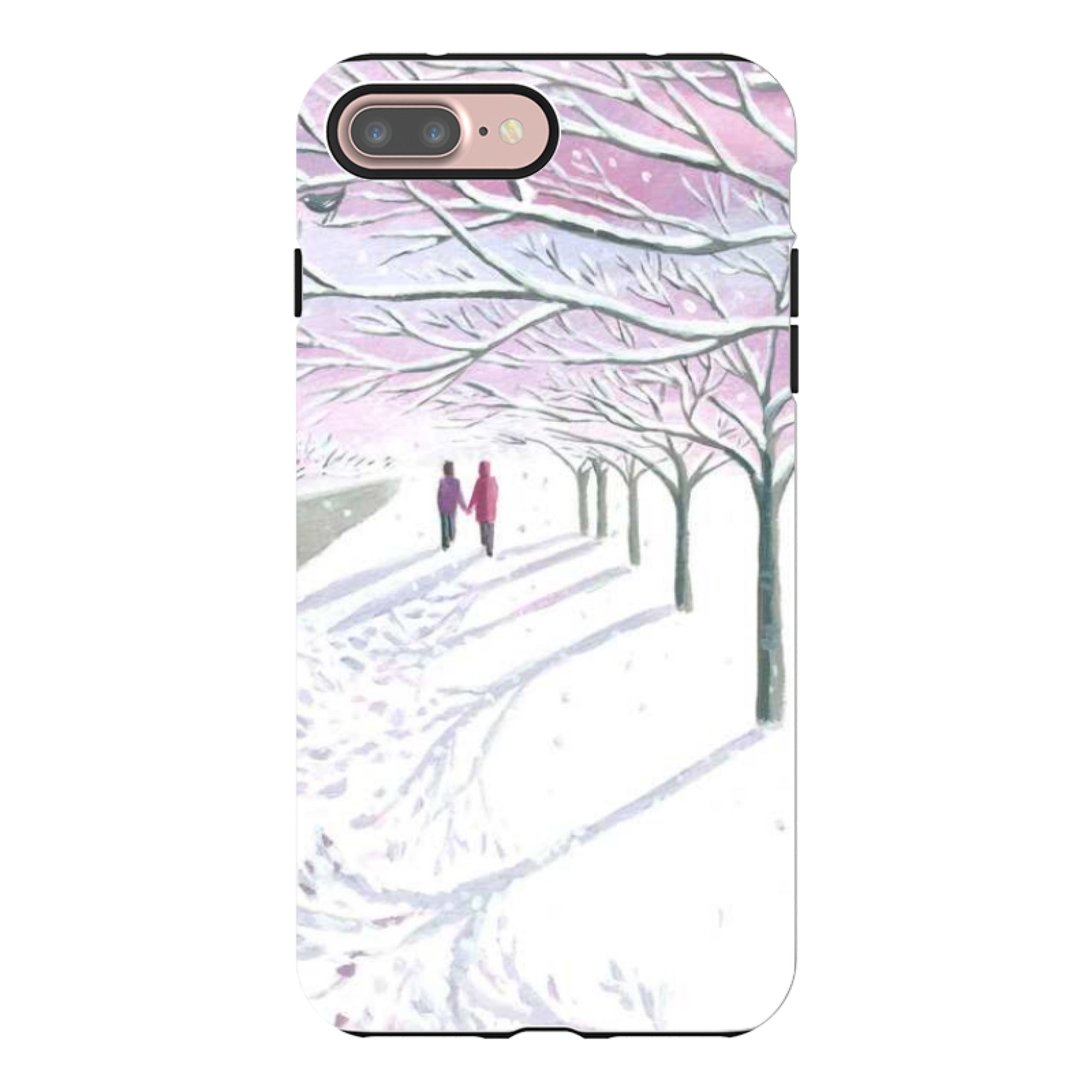 iPhone Tough Case - Snowy Park By Mary Stubberfield