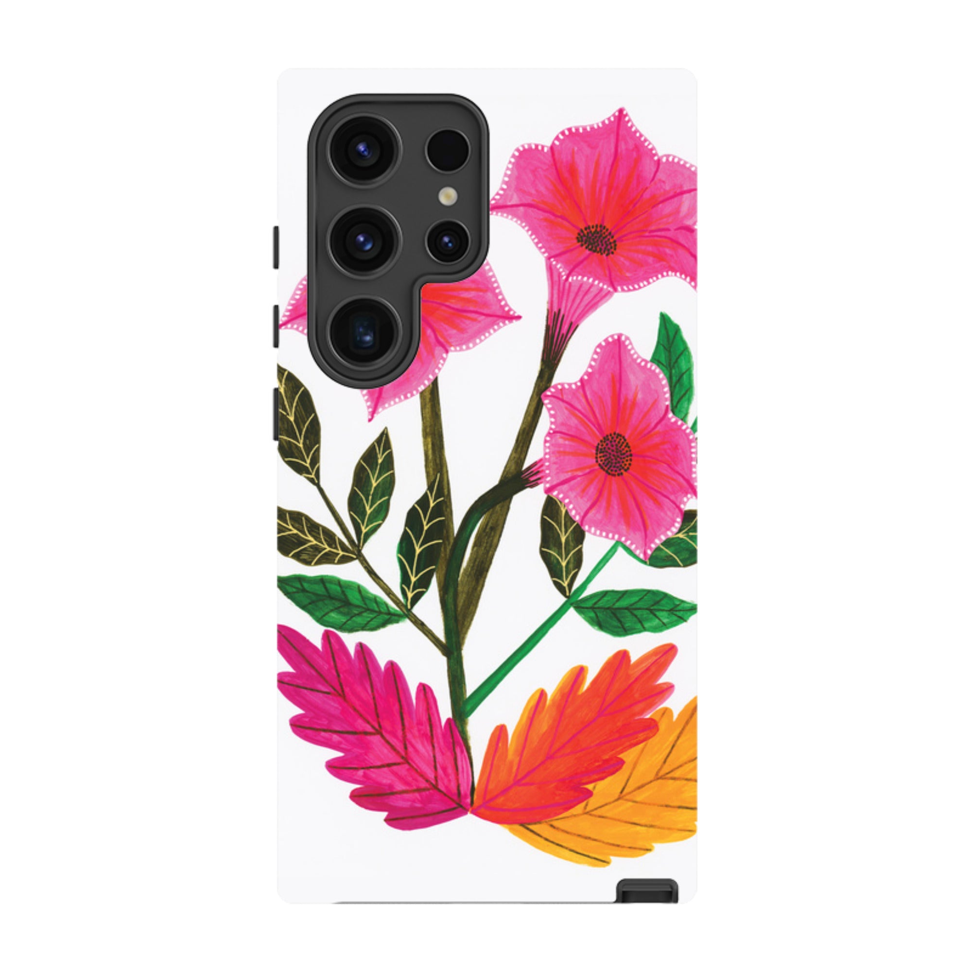 Samsung Tough Case - Trumpet Flowers By Lee Foster Wilson