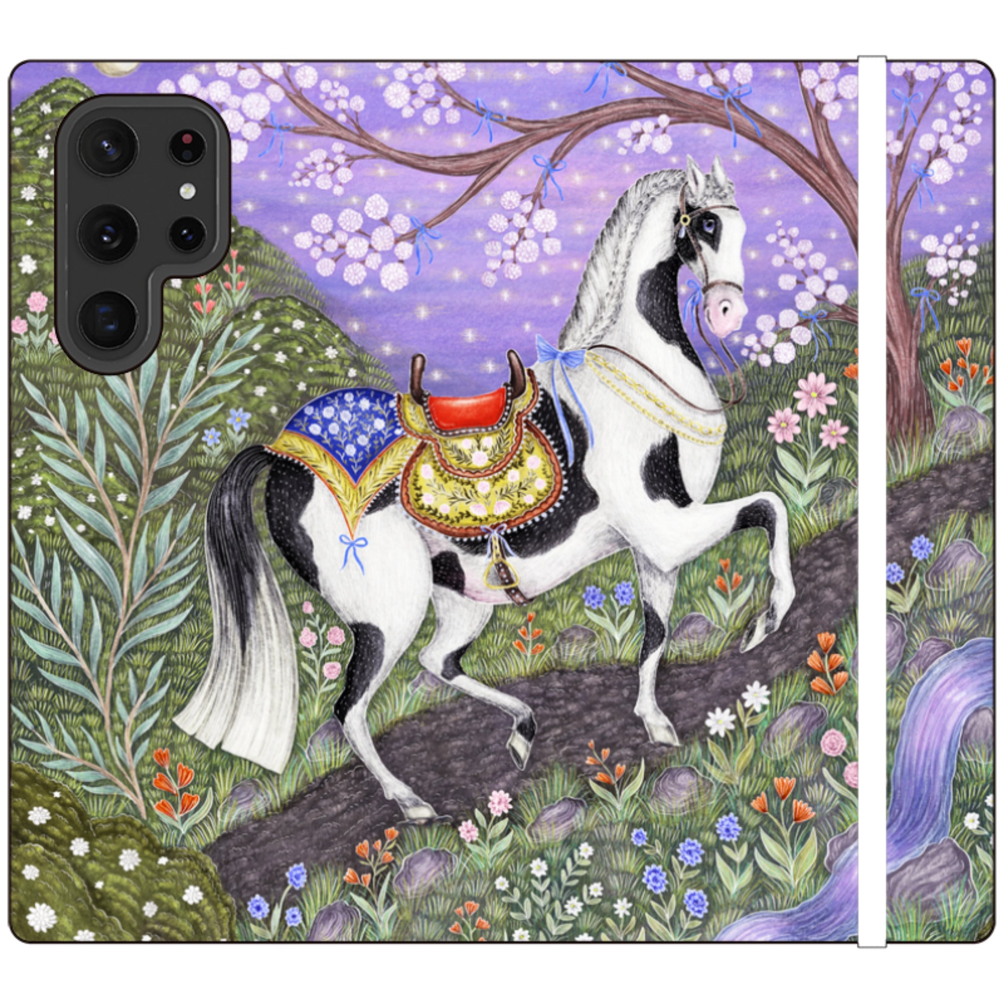 Sunset Steed Wallet Case By Catherine Rowe