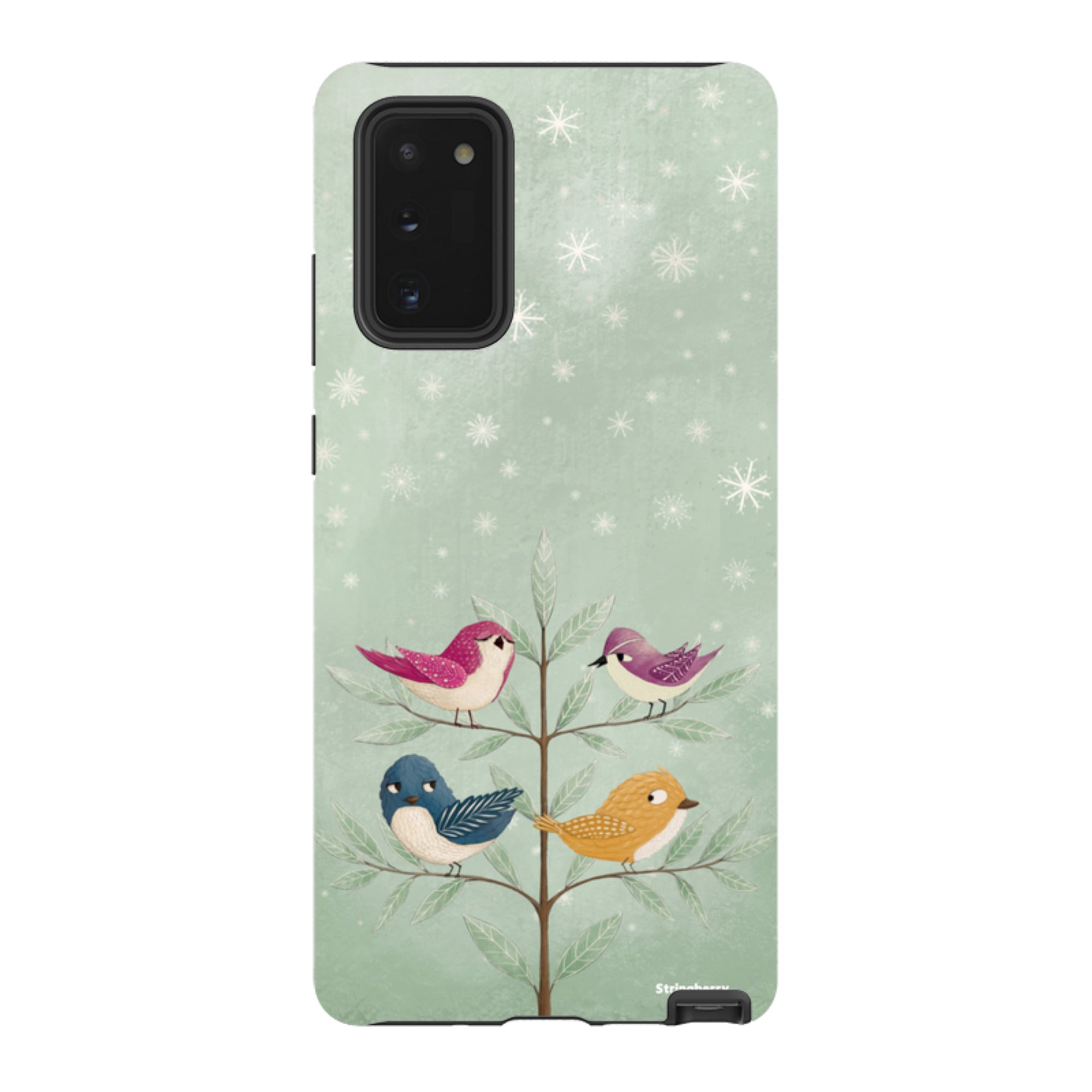Samsung Tough Case - Garden Birds Aqua By Maja Lindberg