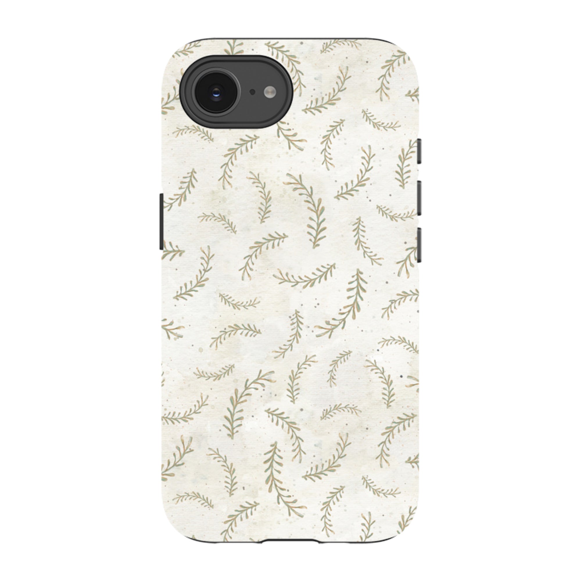 iPhone Tough Case - Feathers Grey By Katherine Quinn