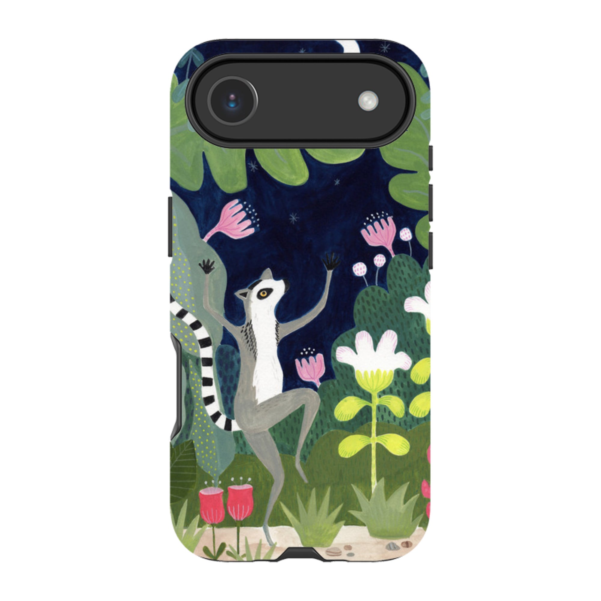 iPhone Tough Case - Dancing Lemur By Bex Parkin