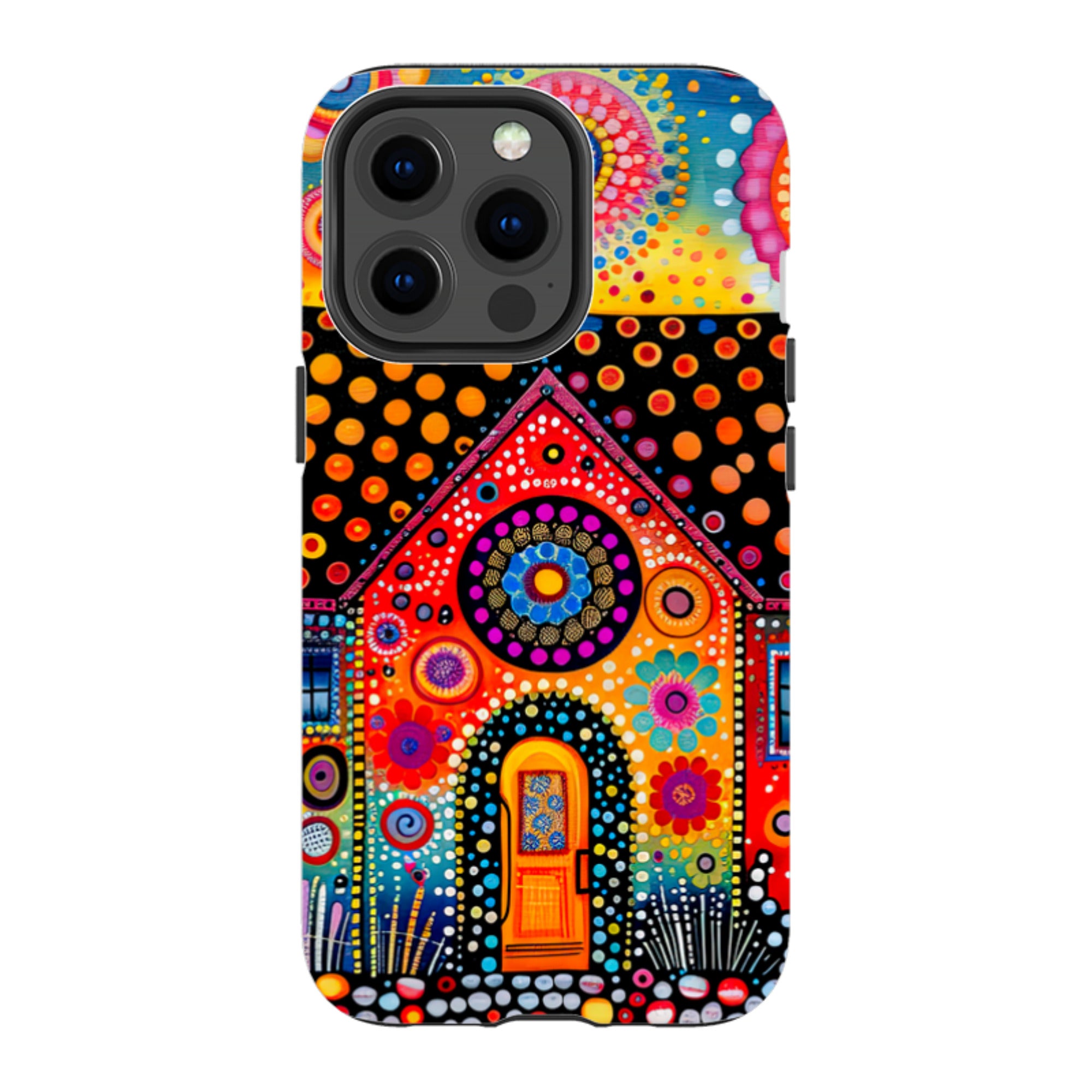 iPhone MagSafe Tough Case - Folk Art House IV