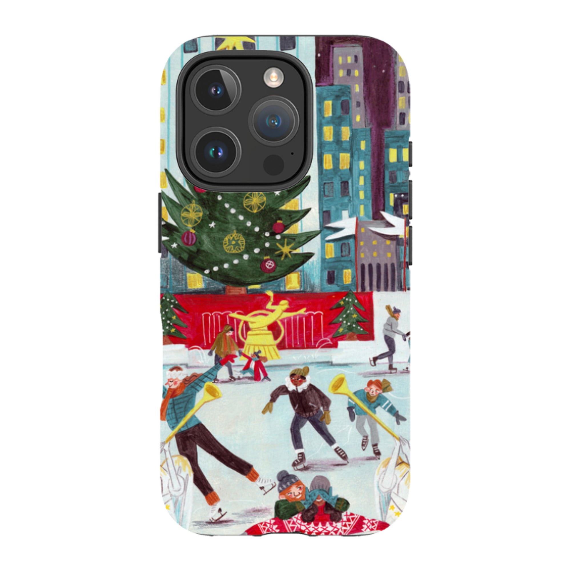 iPhone Tough Case - Xmas In New York By Caroline Bonne Muller