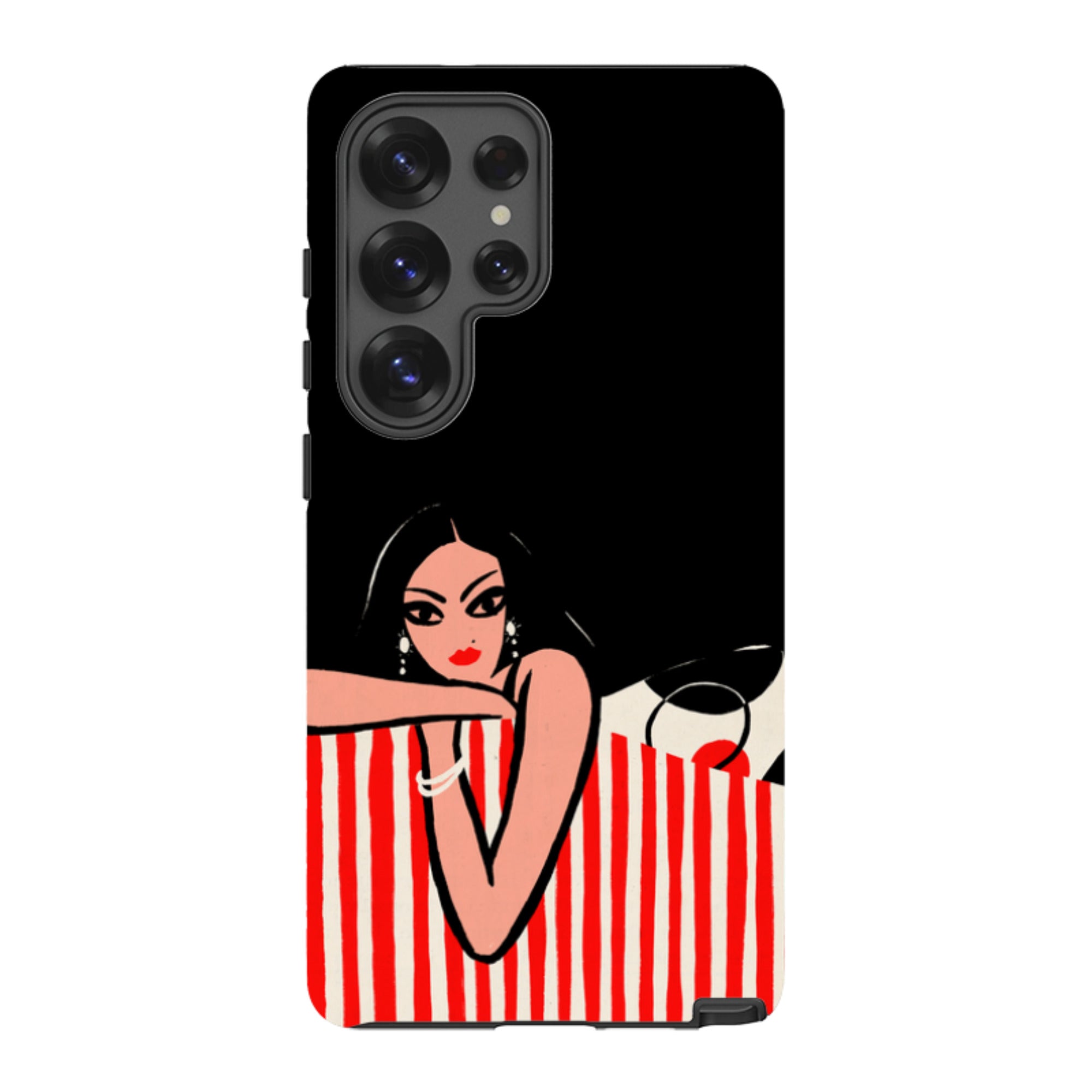 Samsung Tough Case - Red Stripe Sofa