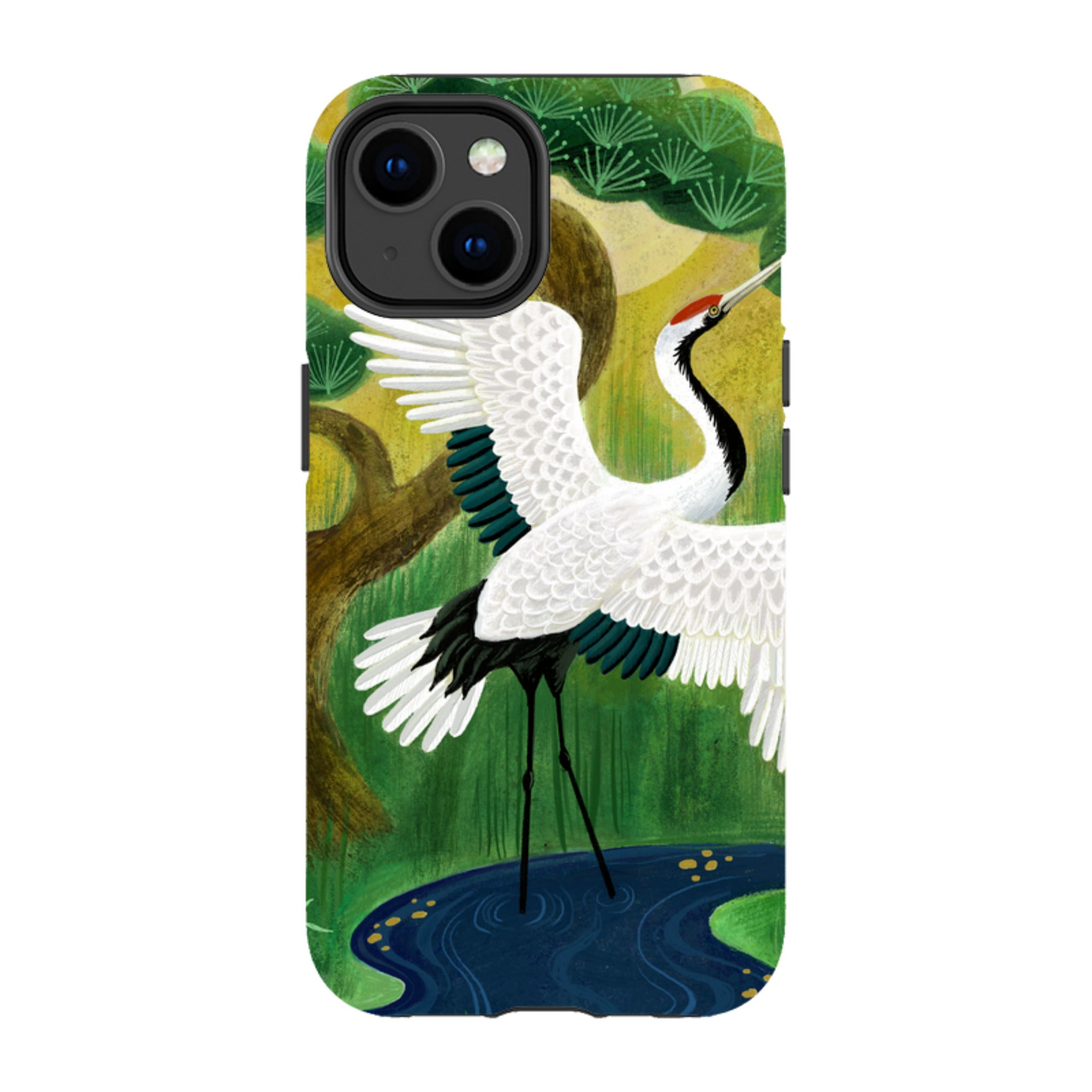 iPhone Tough Case - Crane By Bex Parkin