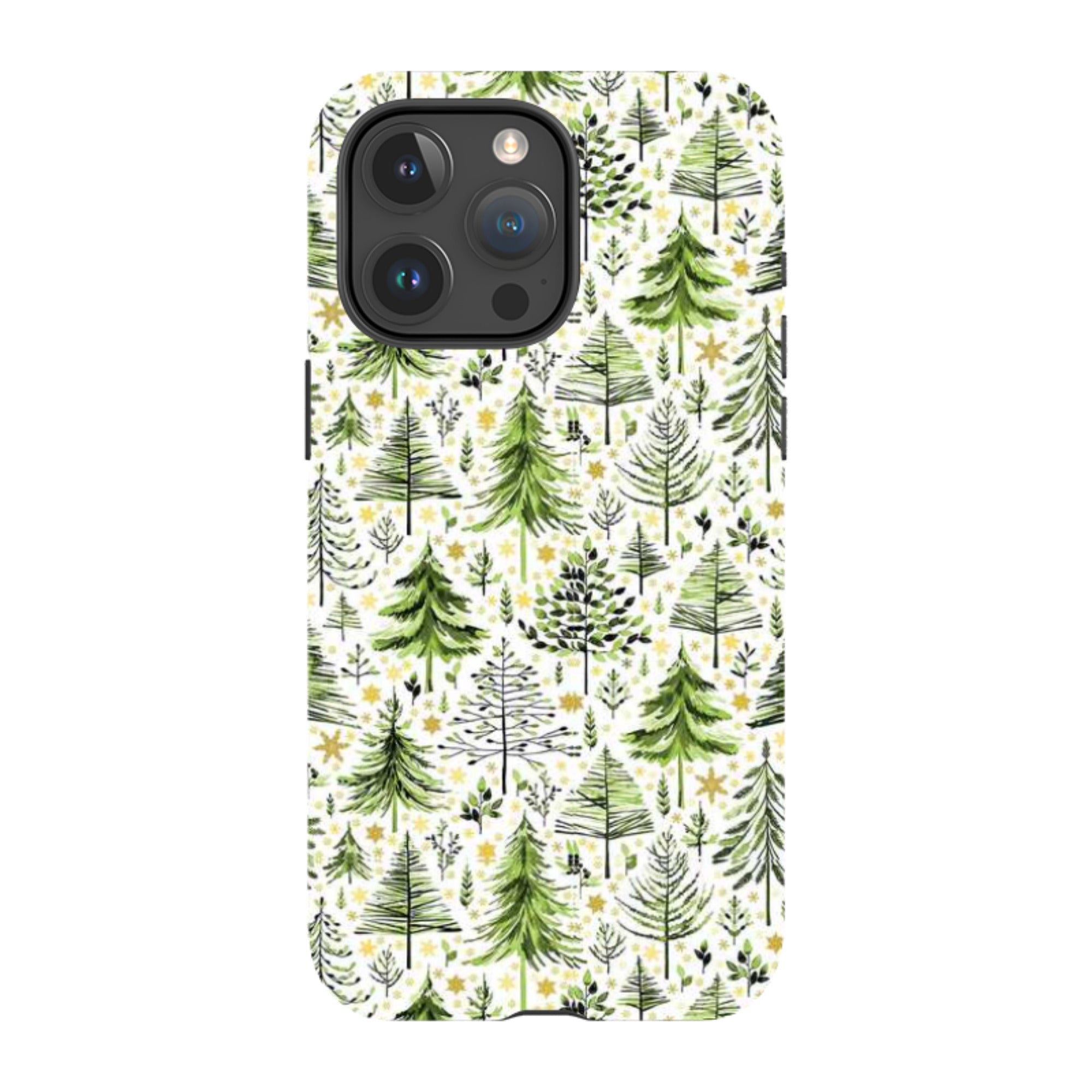 iPhone MagSafe Tough Case -  Green Xmas Trees By Elisabeth Haager