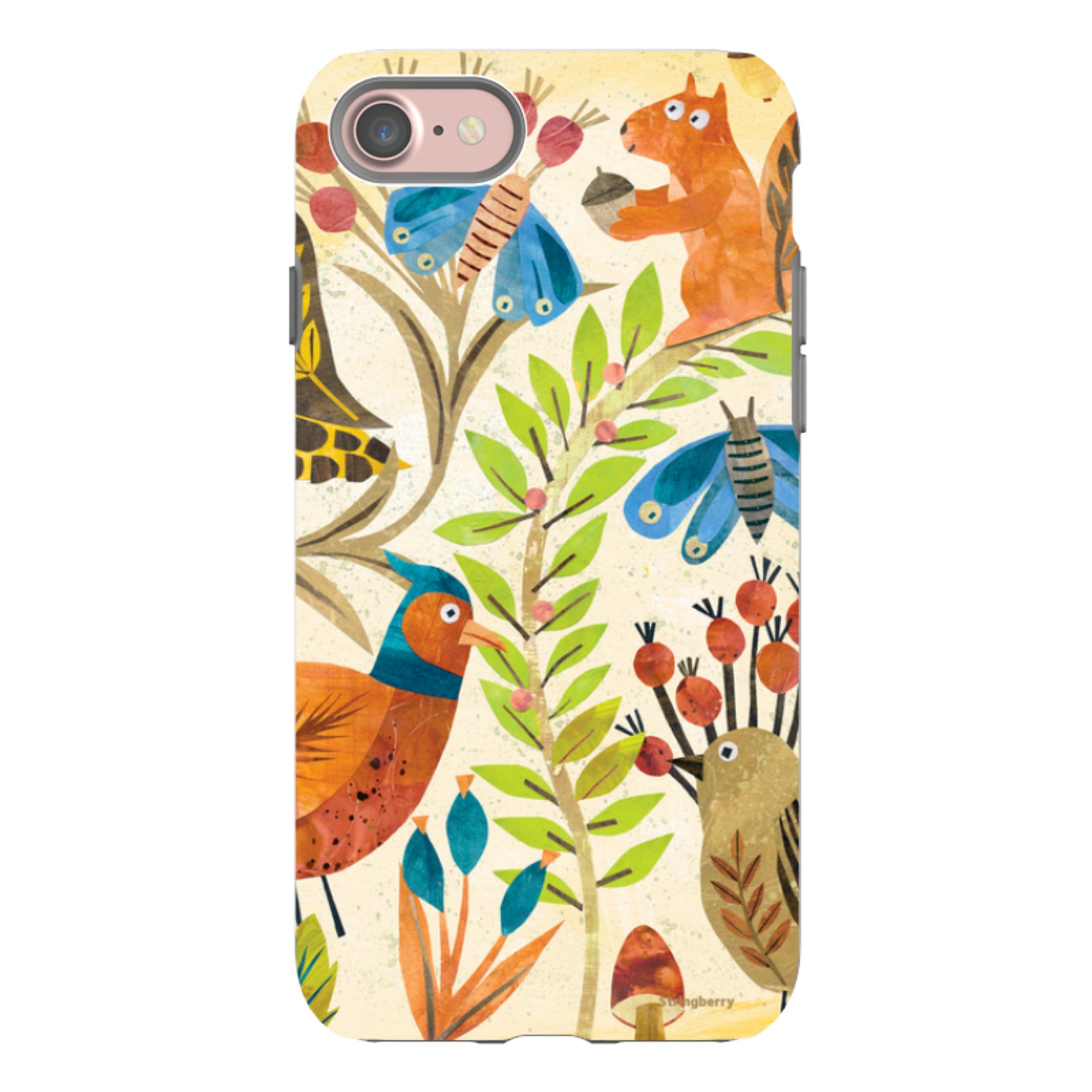iPhone Tough Case - Woodland Friends By Tracey English