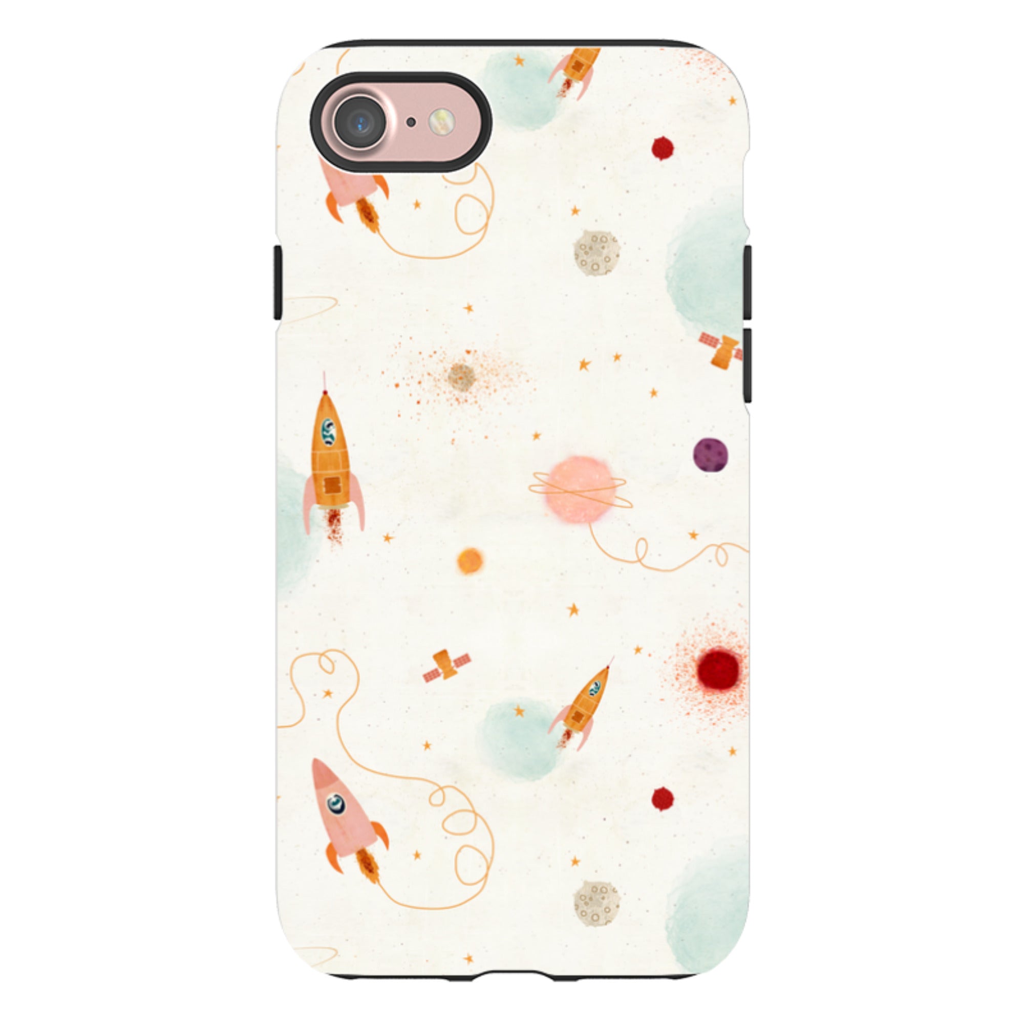 iPhone Tough Case - Rockets Cream By Katherine Quinn
