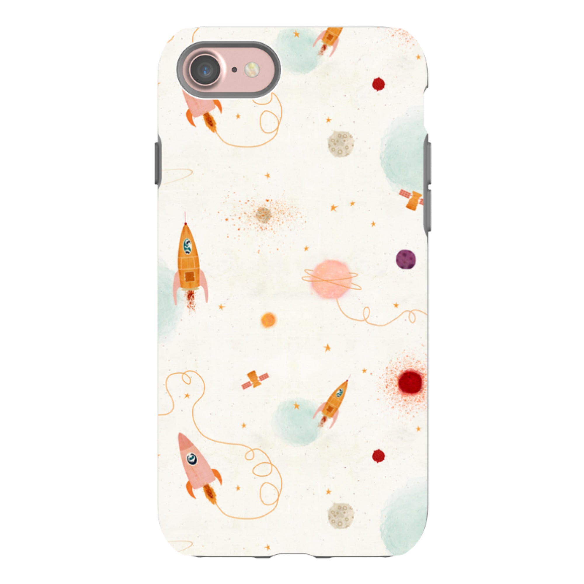iPhone Tough Case - Rockets Cream By Katherine Quinn