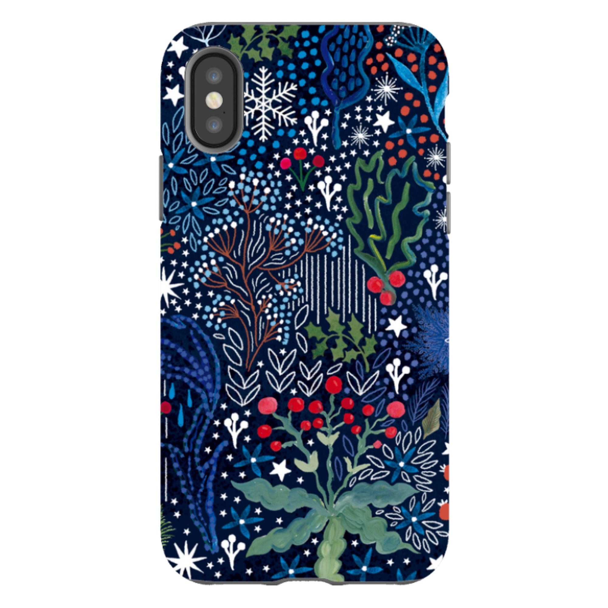 iPhone Tough Case - Winter Flowers I By Emma Frances Grant