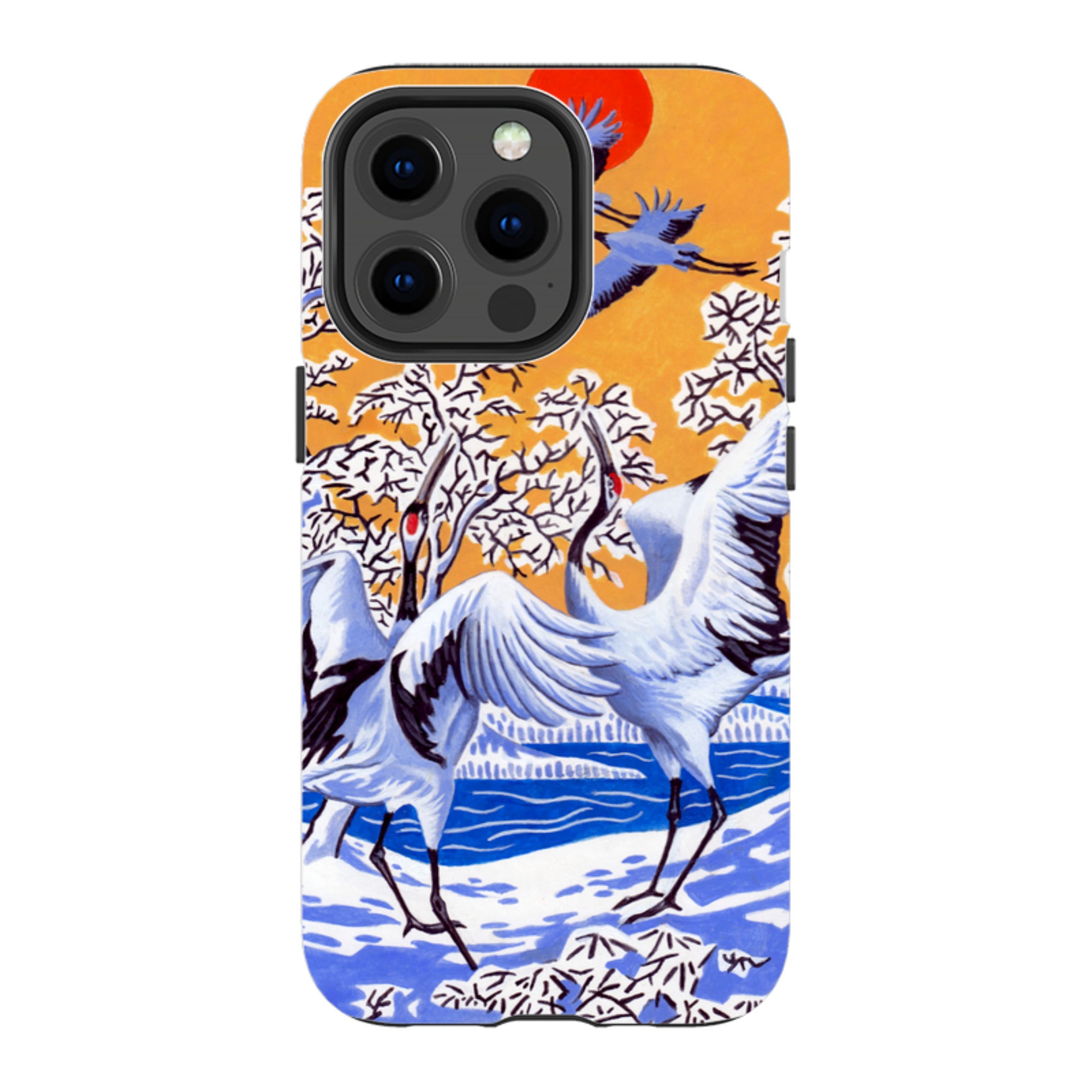 iPhone MagSafe Tough Case -  Japanese Cranes By Philip Hood