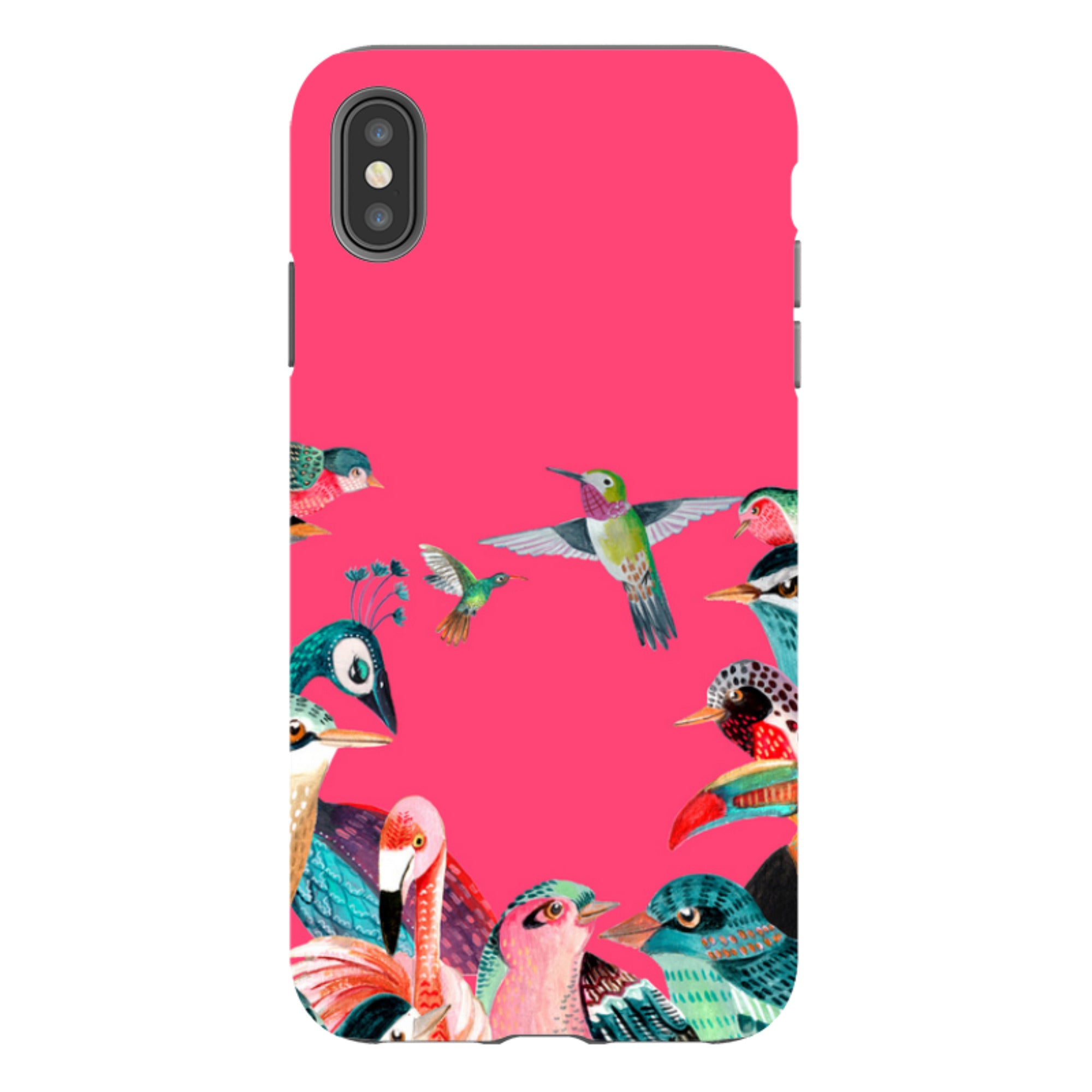 iPhone Tough Case - Pink Birds By Caroline Bonne Muller