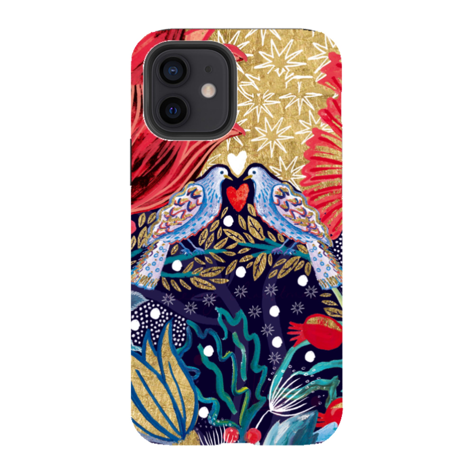 iPhone Tough Case - Turtle Doves By Emma Frances Grant