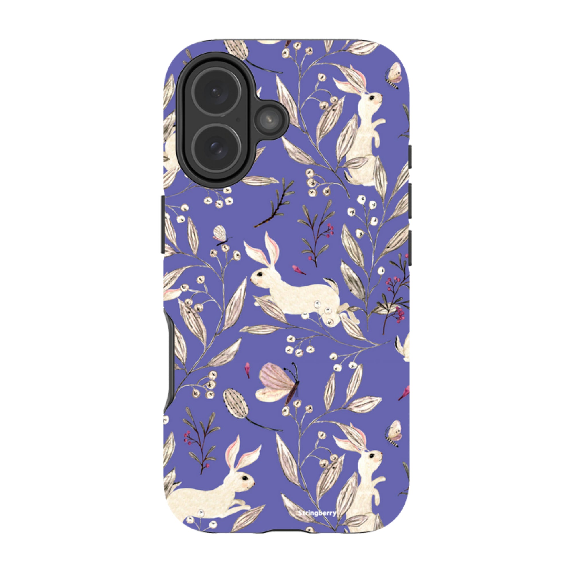 iPhone MagSafe Tough Case - Bunnies Periwinkle By Katherine Quinn