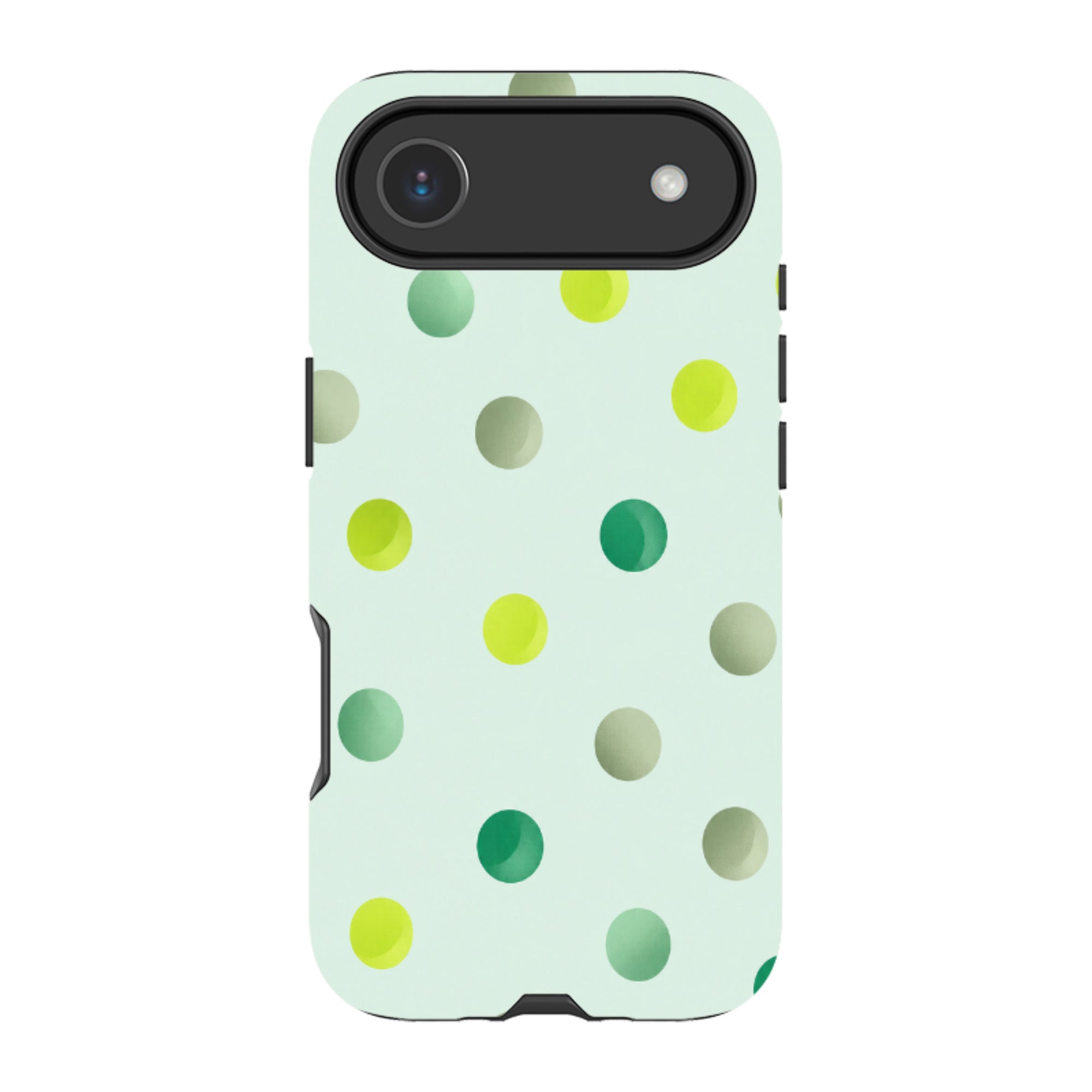 iPhone Tough Case - Mint Polka Dot