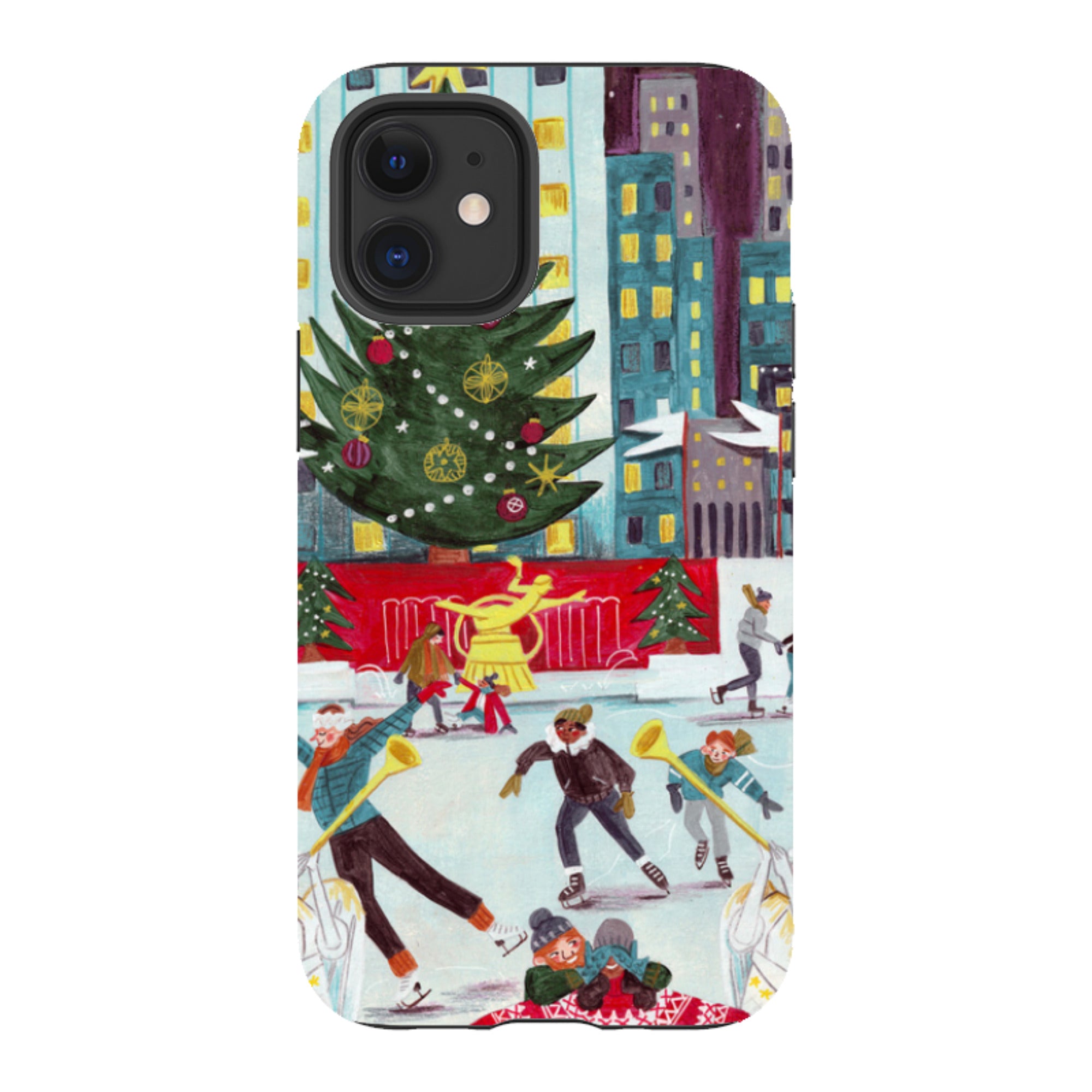 iPhone Tough Case - Xmas In New York By Caroline Bonne Muller
