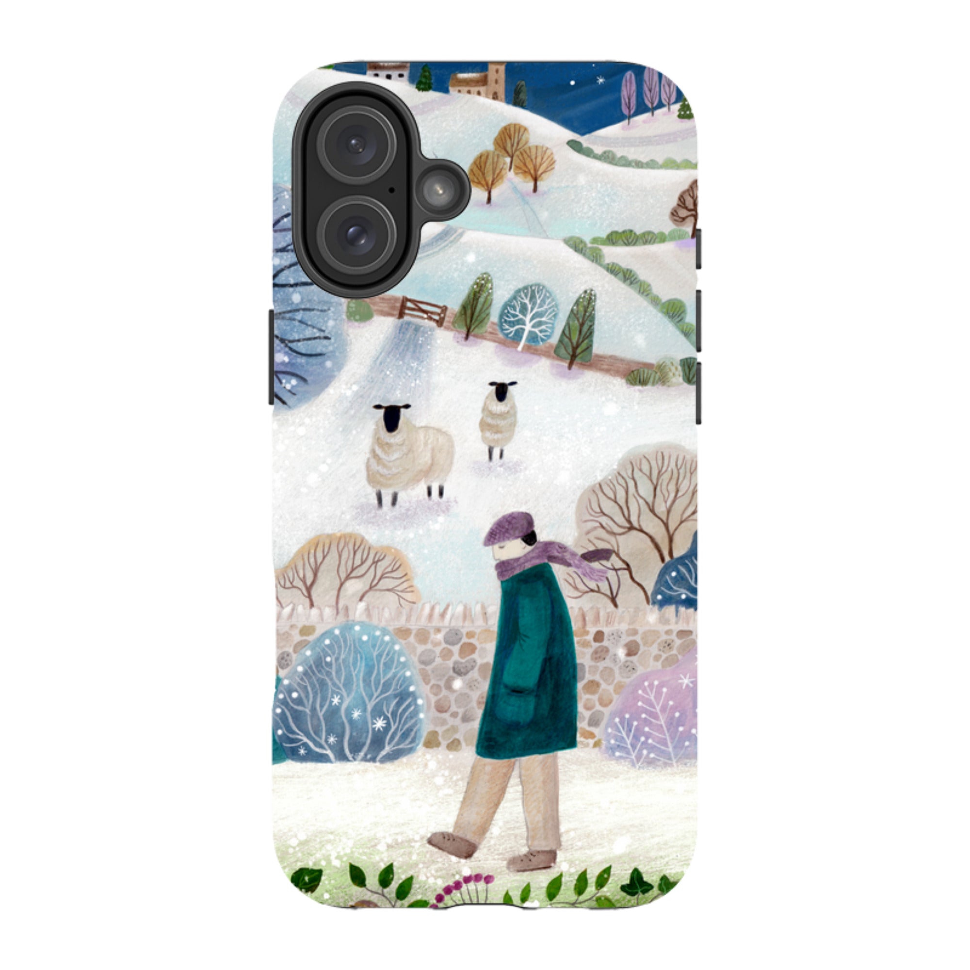 iPhone Tough Case - Across Snowy Fields By Bex Parkin