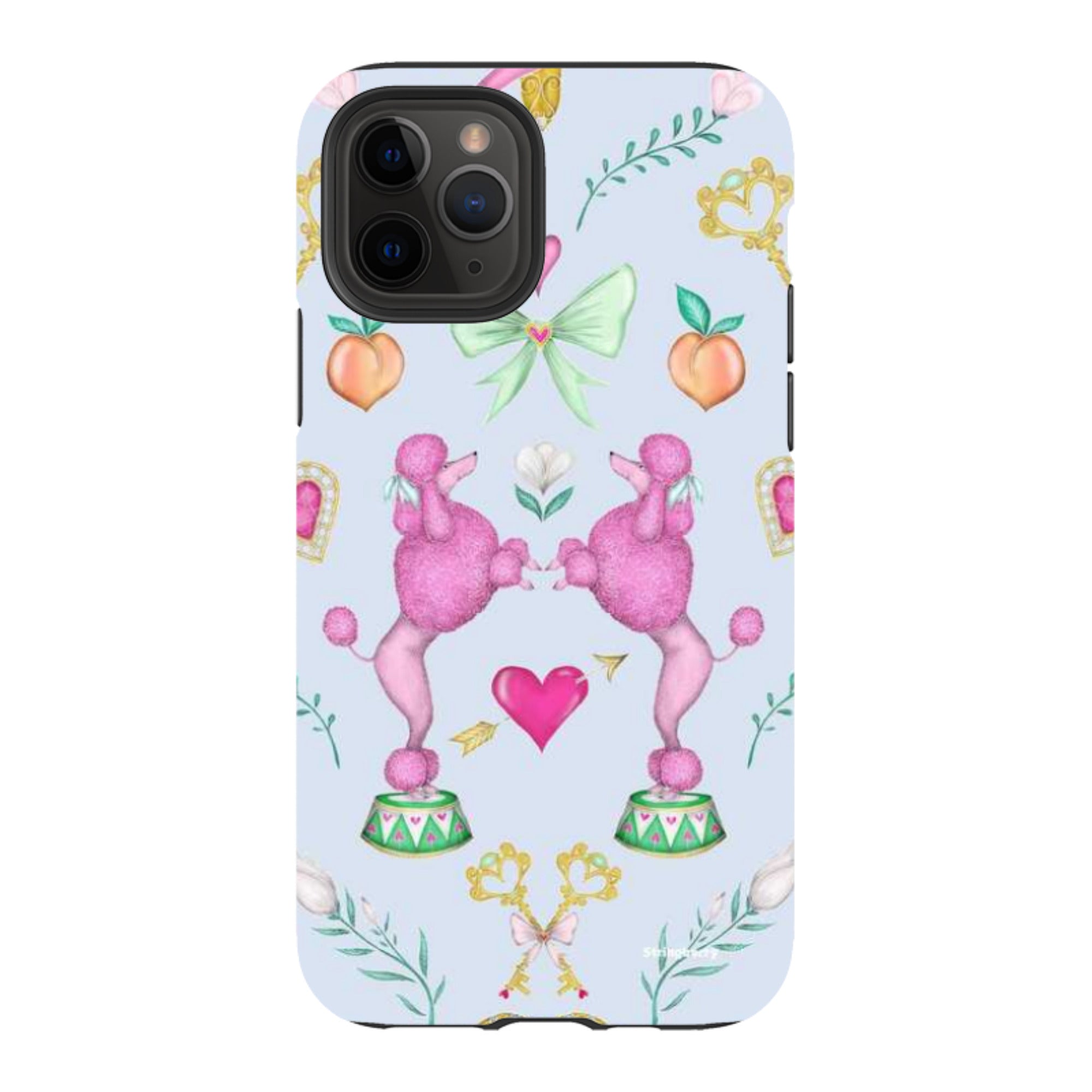 iPhone Tough Case - Pink Poodle Parlour Powder By Catherine Rowe