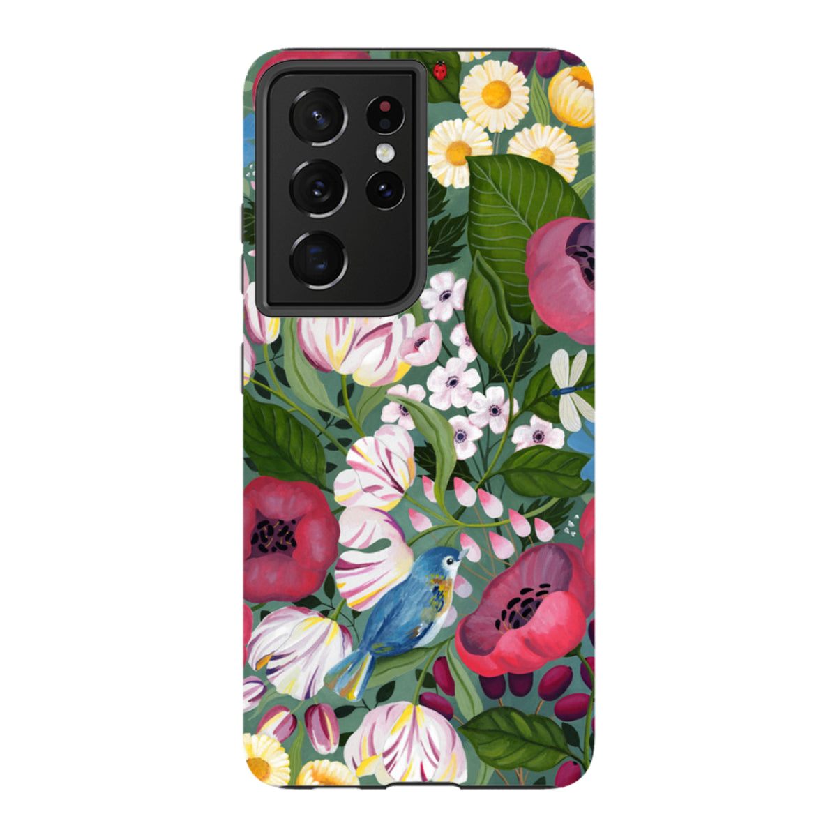 Samsung Tough Case - Bluebird Flowers By Bex Parkin