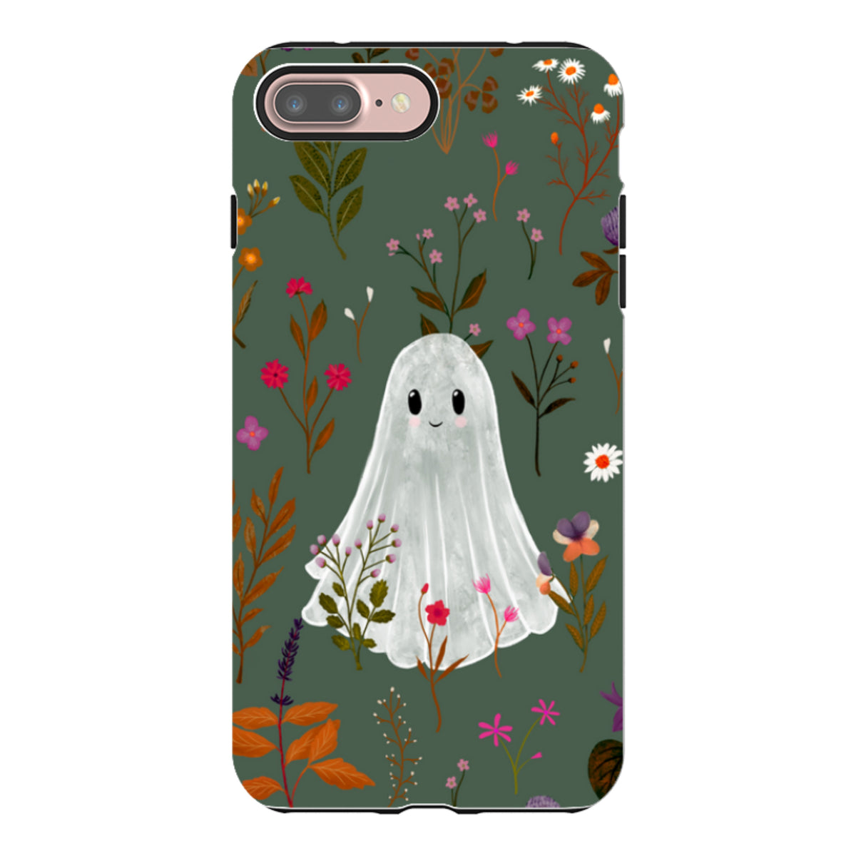 iPhone Tough Case - Ghost in the Garden - Pine Multi By Katherine Quinn