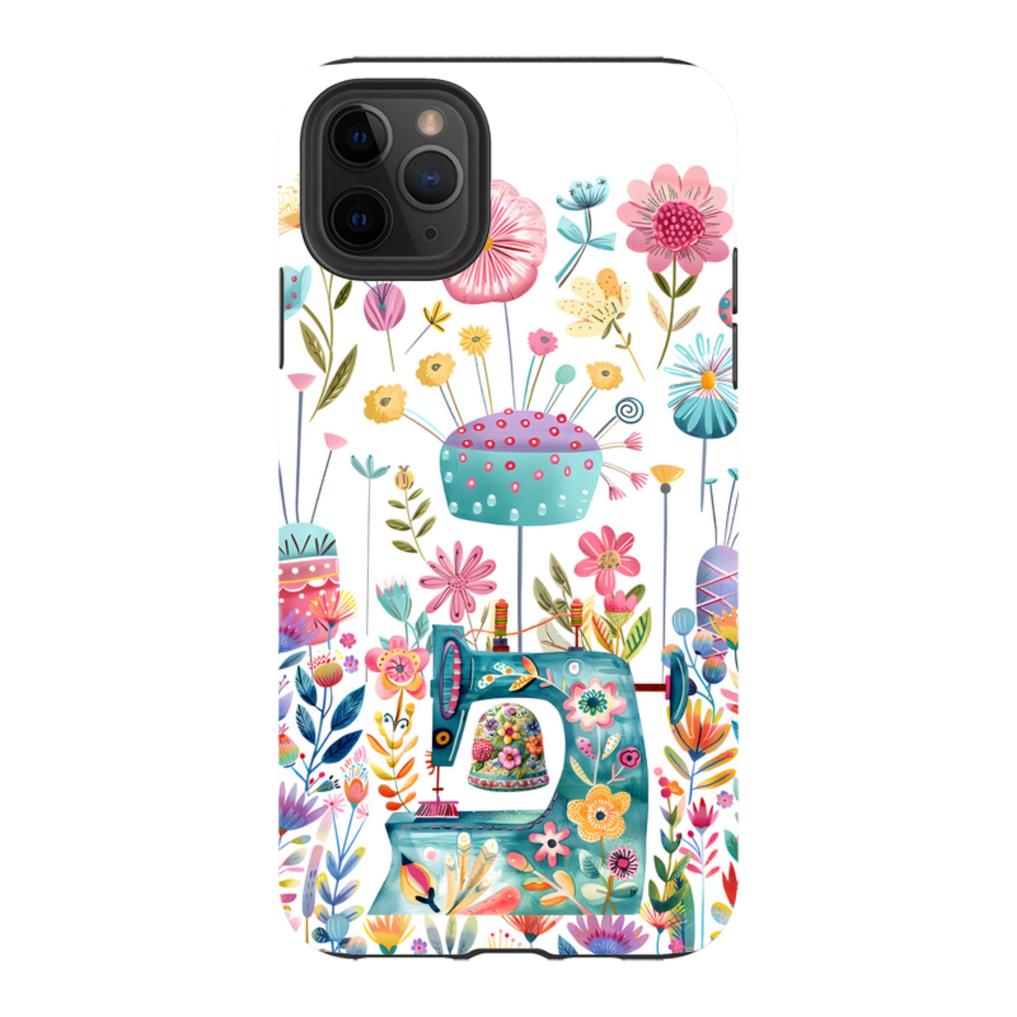 iPhone Case - Floral Sewing Machine