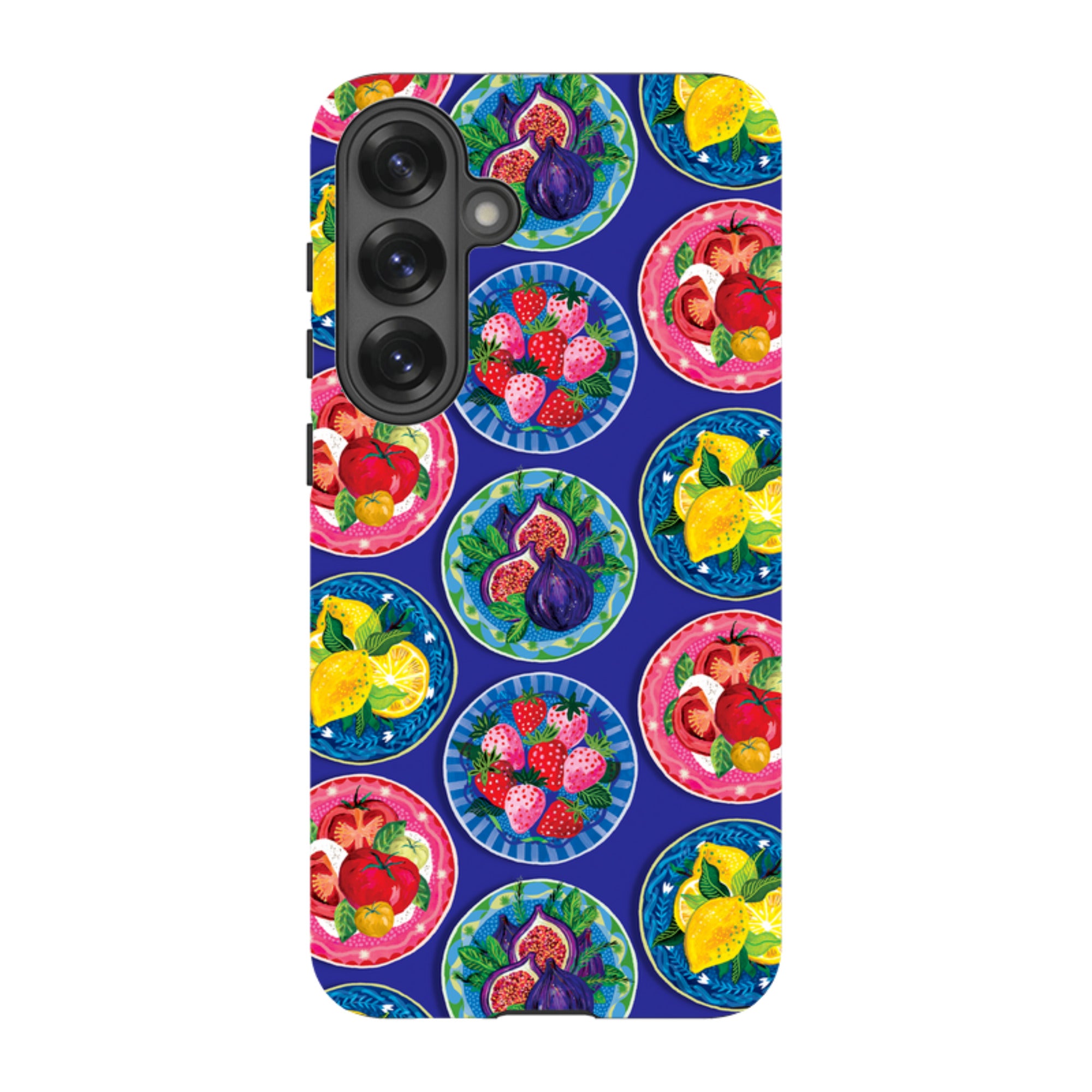 Samsung Tough  Case - Summer Plates Blue By Emma Frances Grant