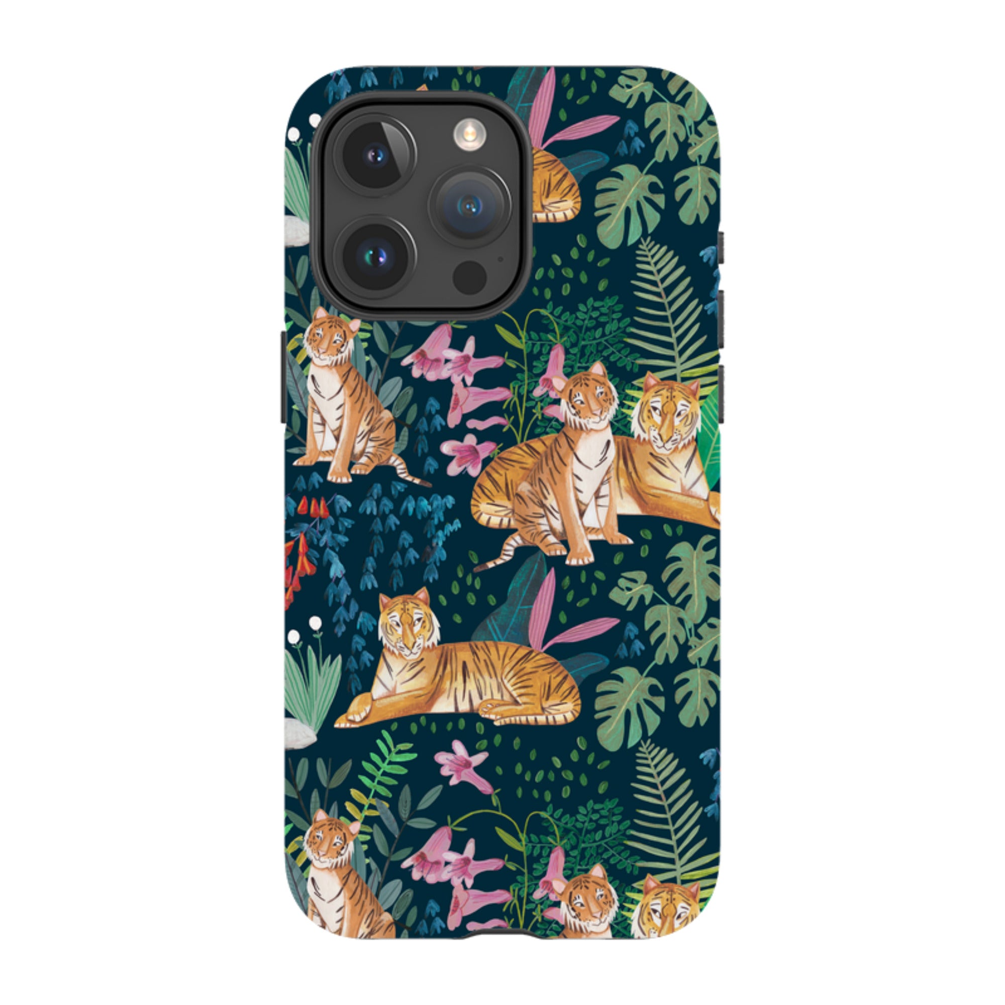 iPhone Tough Case - Tiger Pattern By Caroline Bonne Muller