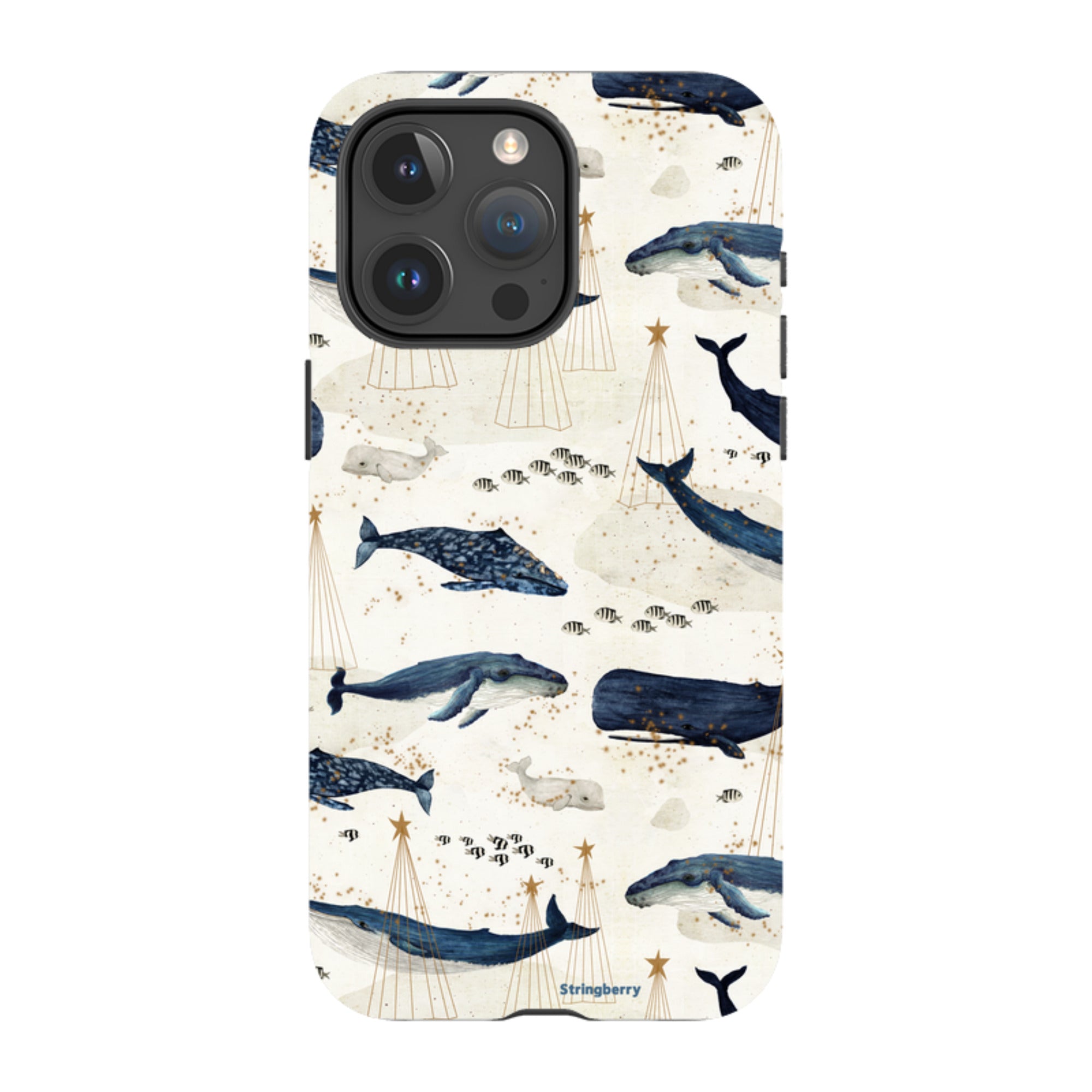 iPhone Tough Case - Christmas Whale III By Katherine Quinn