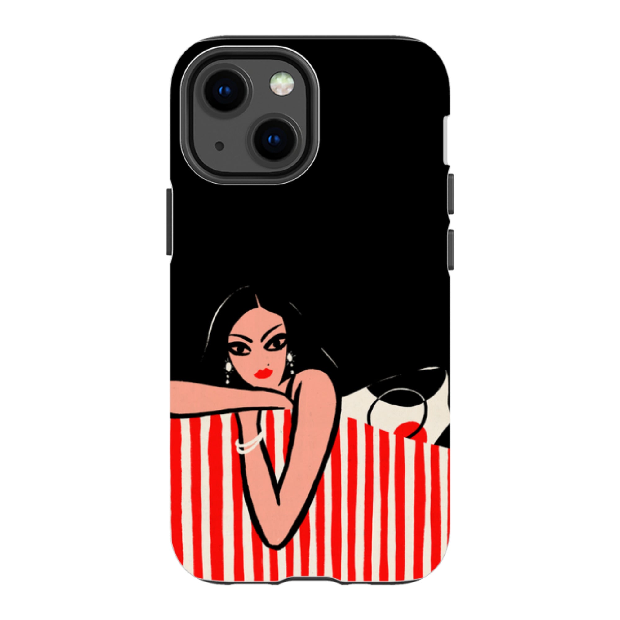 iPhone Tough Case - Red Stripe Sofa