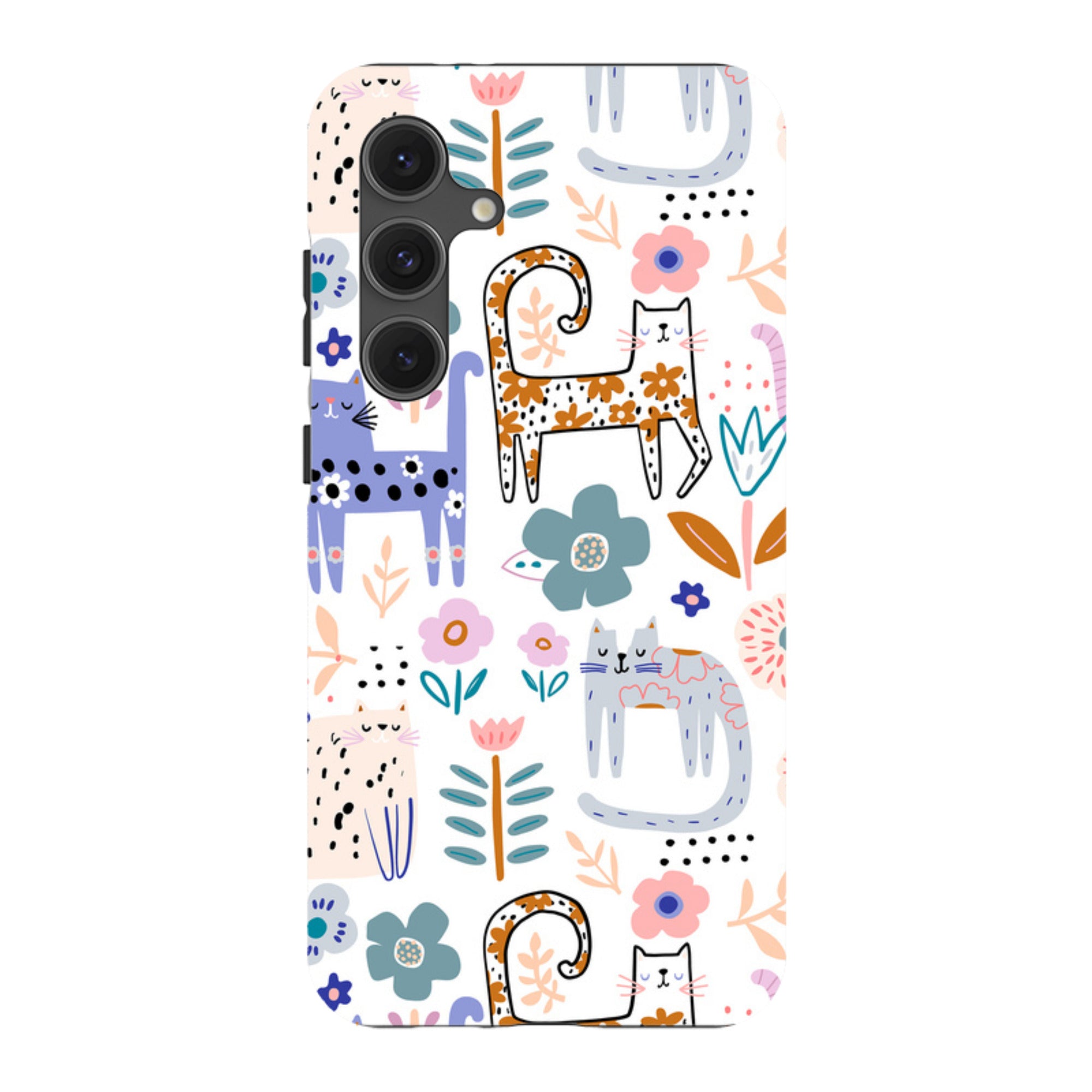 Samsung Tough Case - Floral Cats