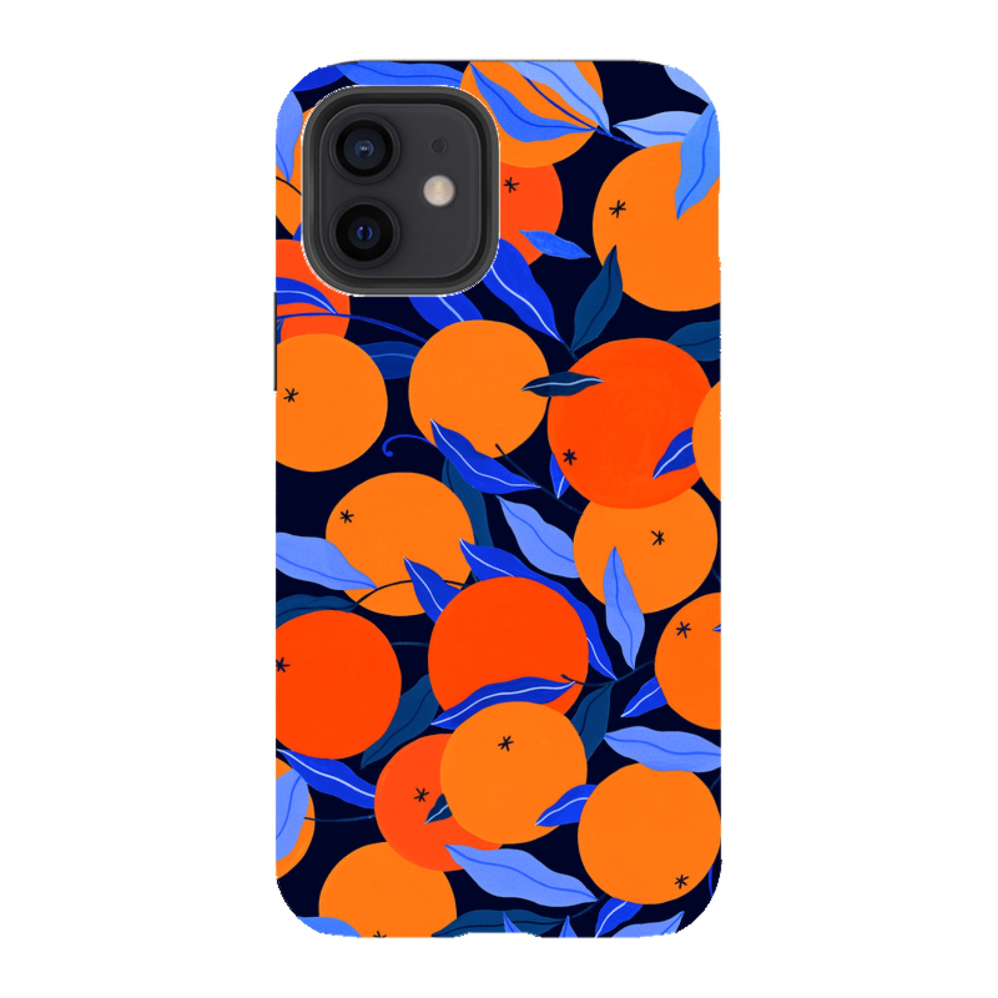 iPhone Tough Case - Arancello Navy Pattern By Madalina Andronic